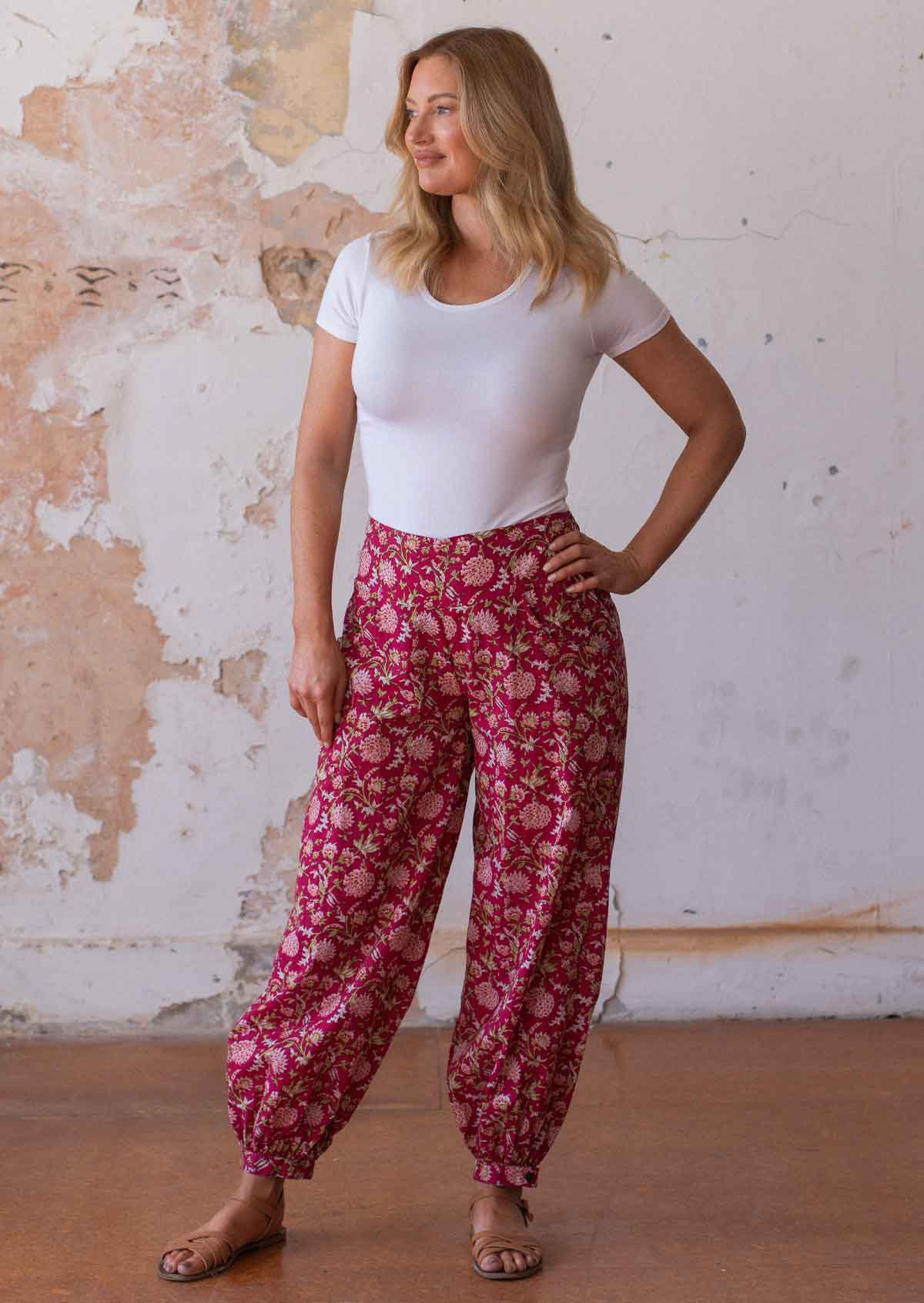 Acapulco Pants Cranberry - Ysert