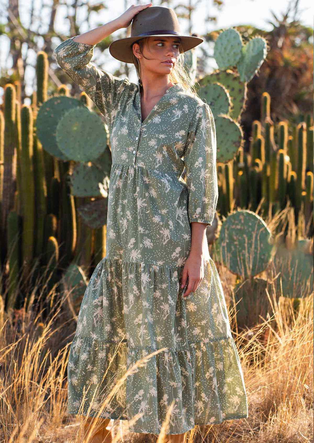Cascade Tiered Maxi Dress - Ysert
