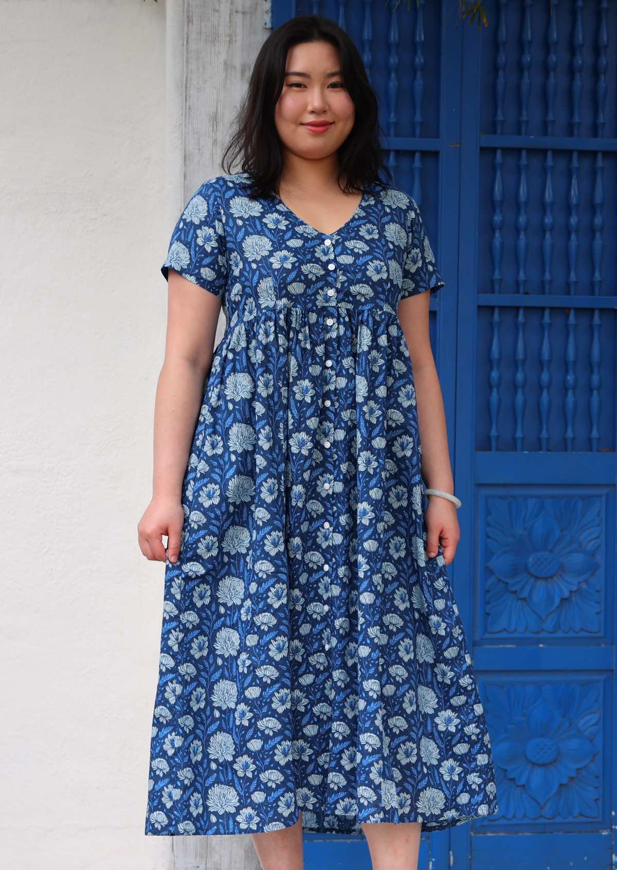 Promenade Dress Blue Meadow - Ysert