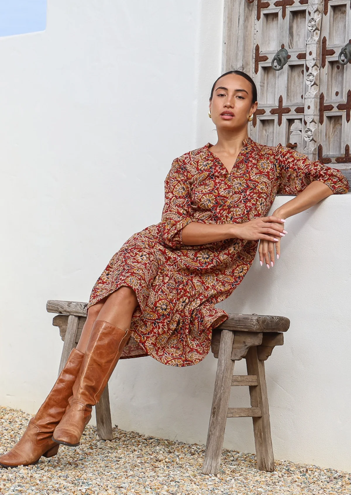 Tiered Midi Dress Mayur - Ysert