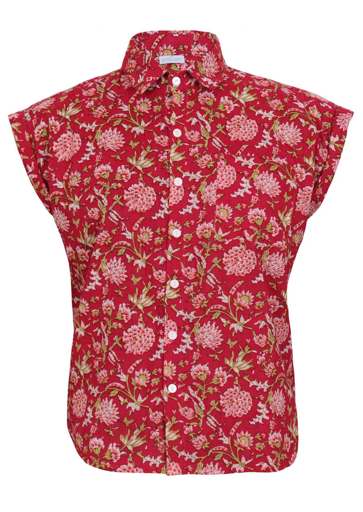 Button Up Shirt Cranberry - Ysert