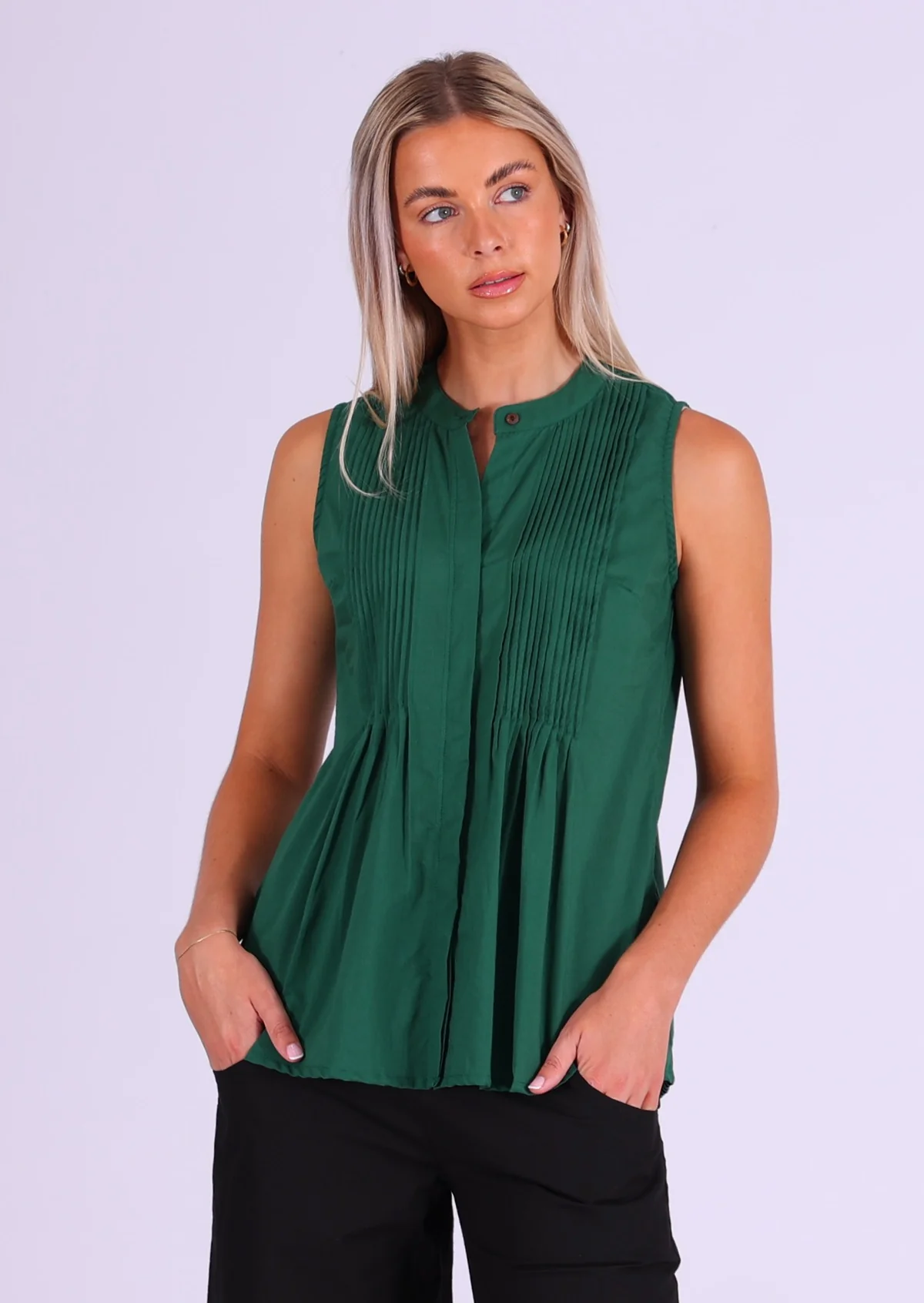 Camille Top Hunter Green - Ysert