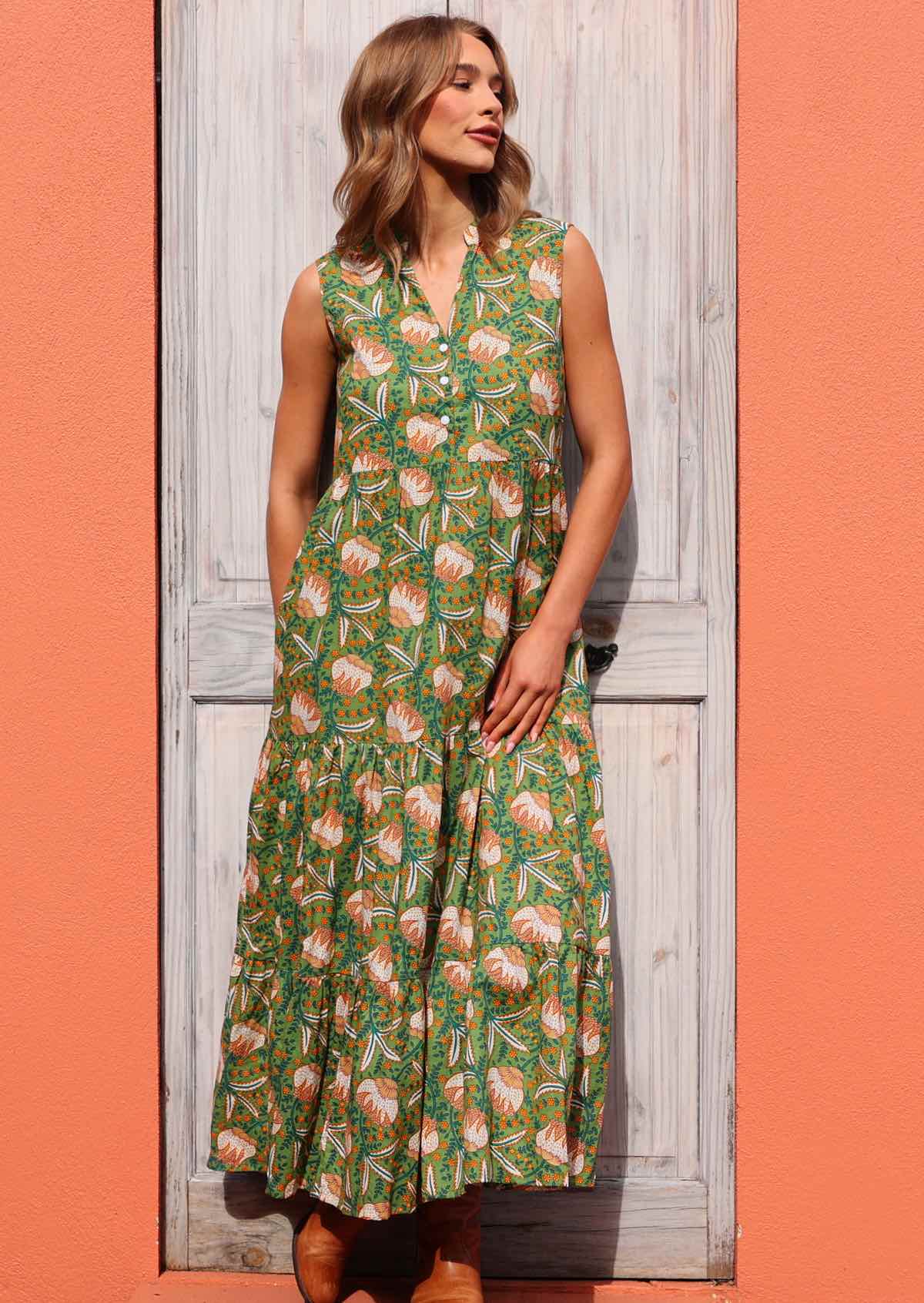 Boho Tiered Maxi Dress Keisha - Ysert