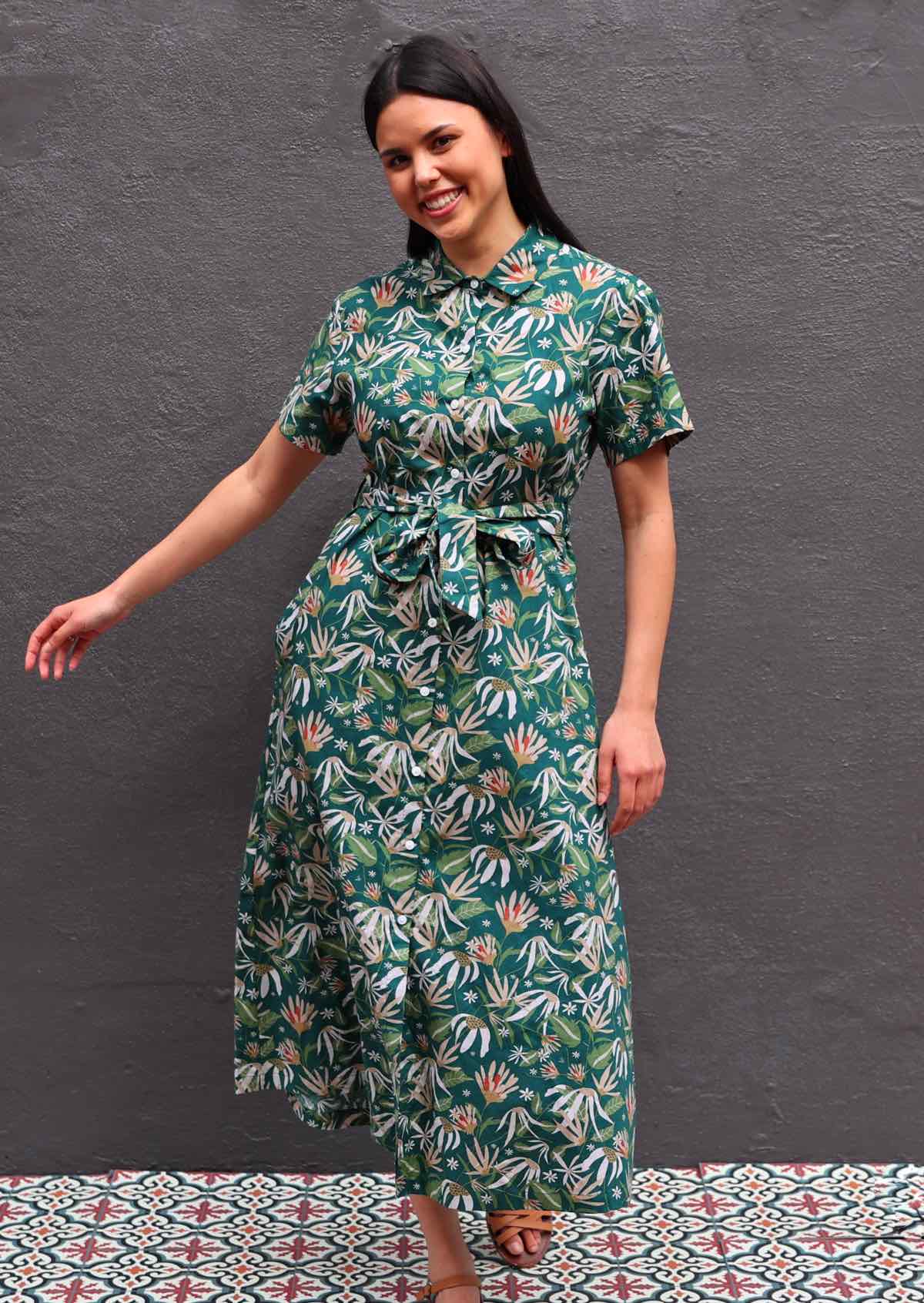 Chelsea Dress Flannel Flower - Ysert