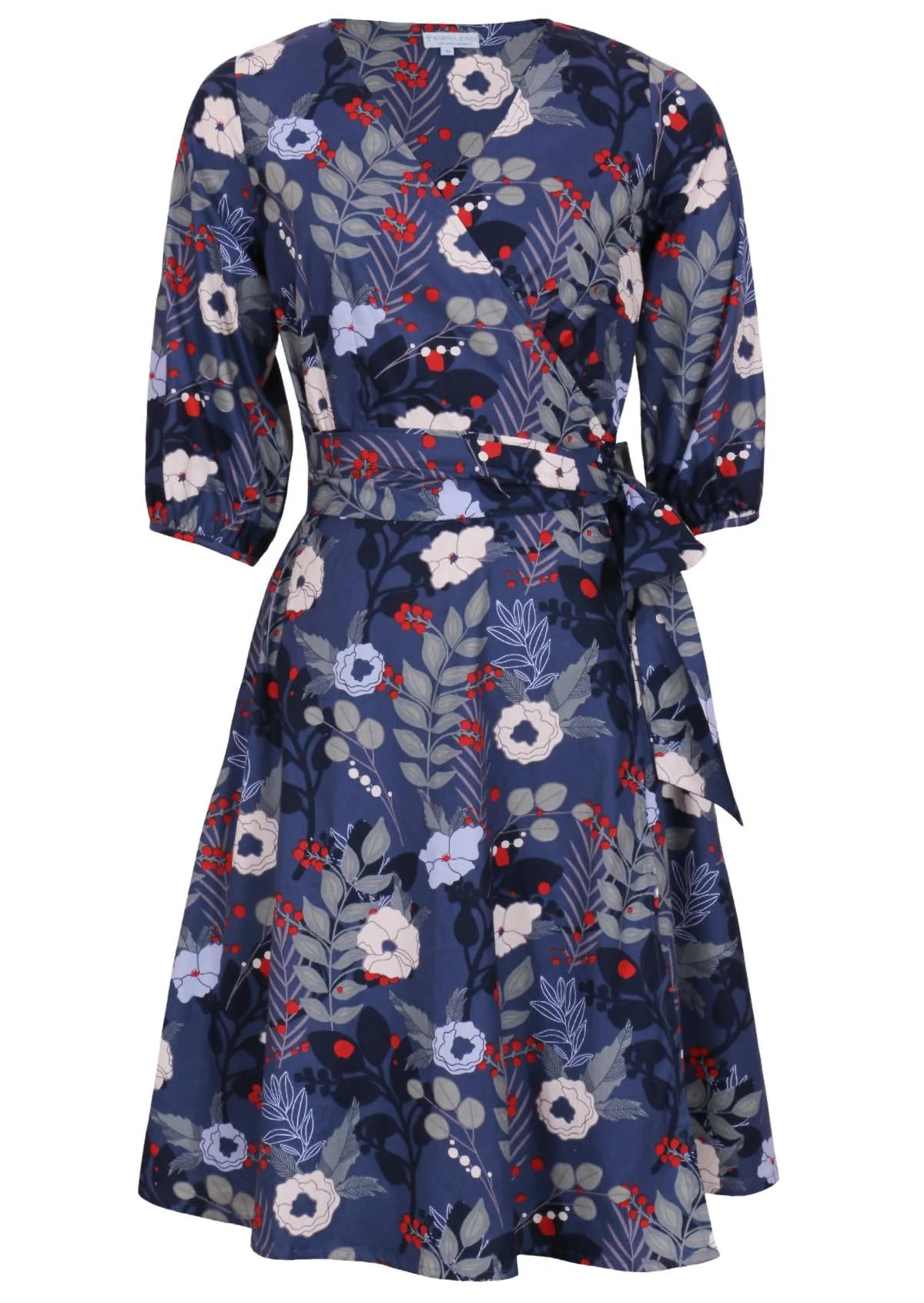 Ella Wrap Dress Gardenia - Ysert
