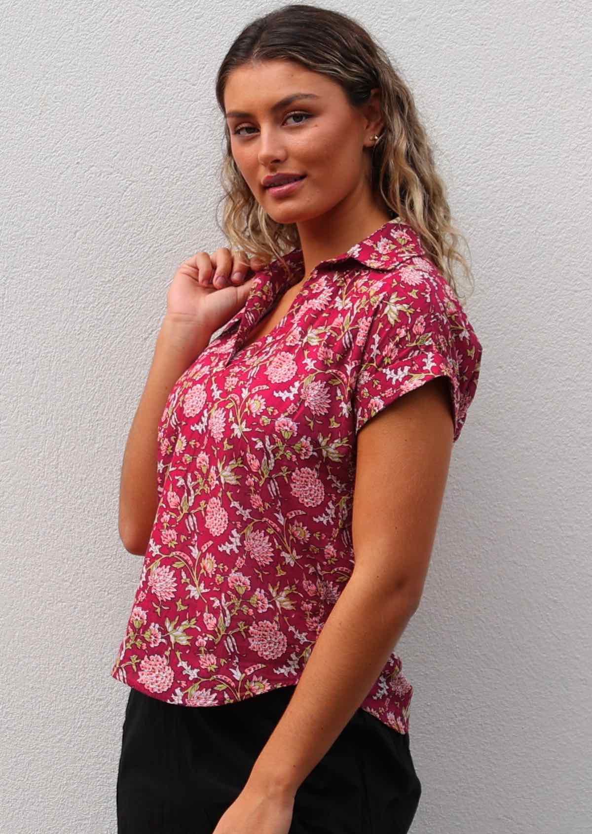 Aria Top Cranberry - Ysert
