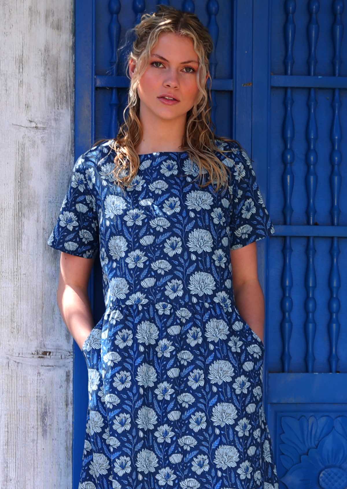 August Dress Blue Meadow - Ysert