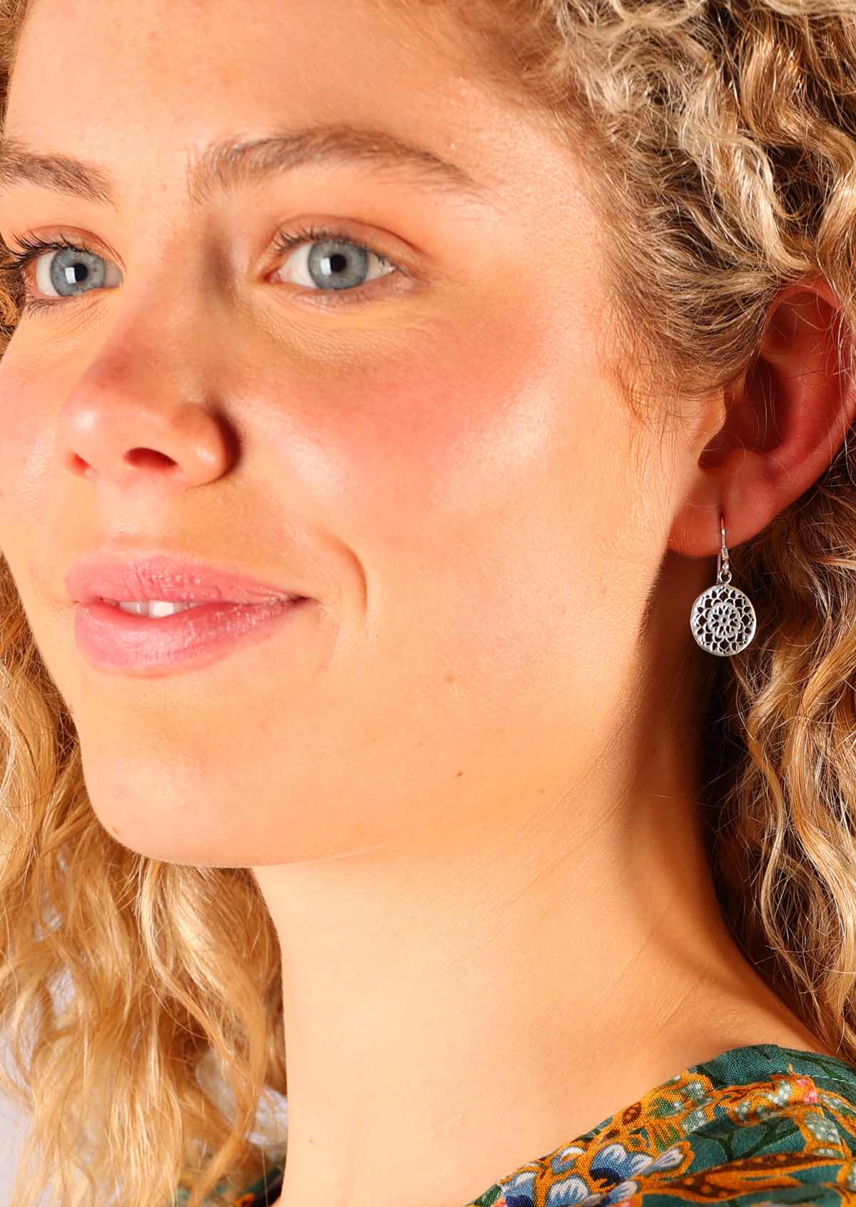 Enchanted Mandala Silver Earrings - Ysert