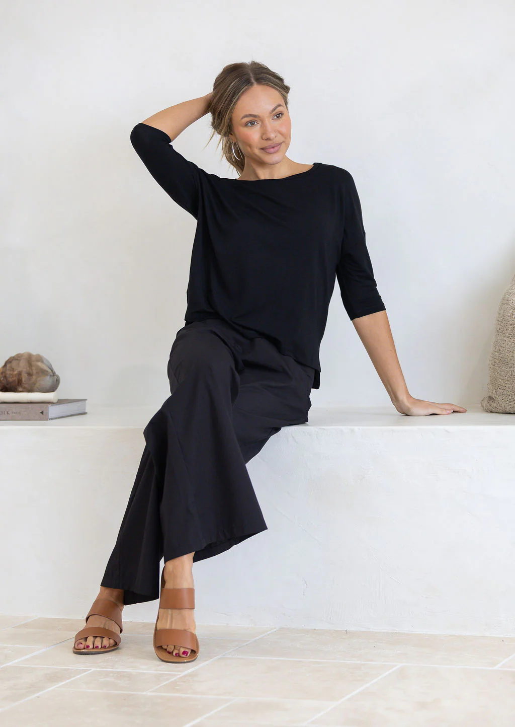 Everyday Relaxed Fit Top Black - Ysert