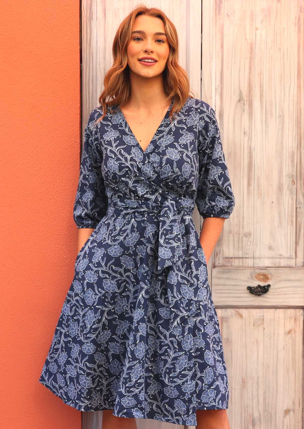 Ella Wrap Dress Neela - Ysert