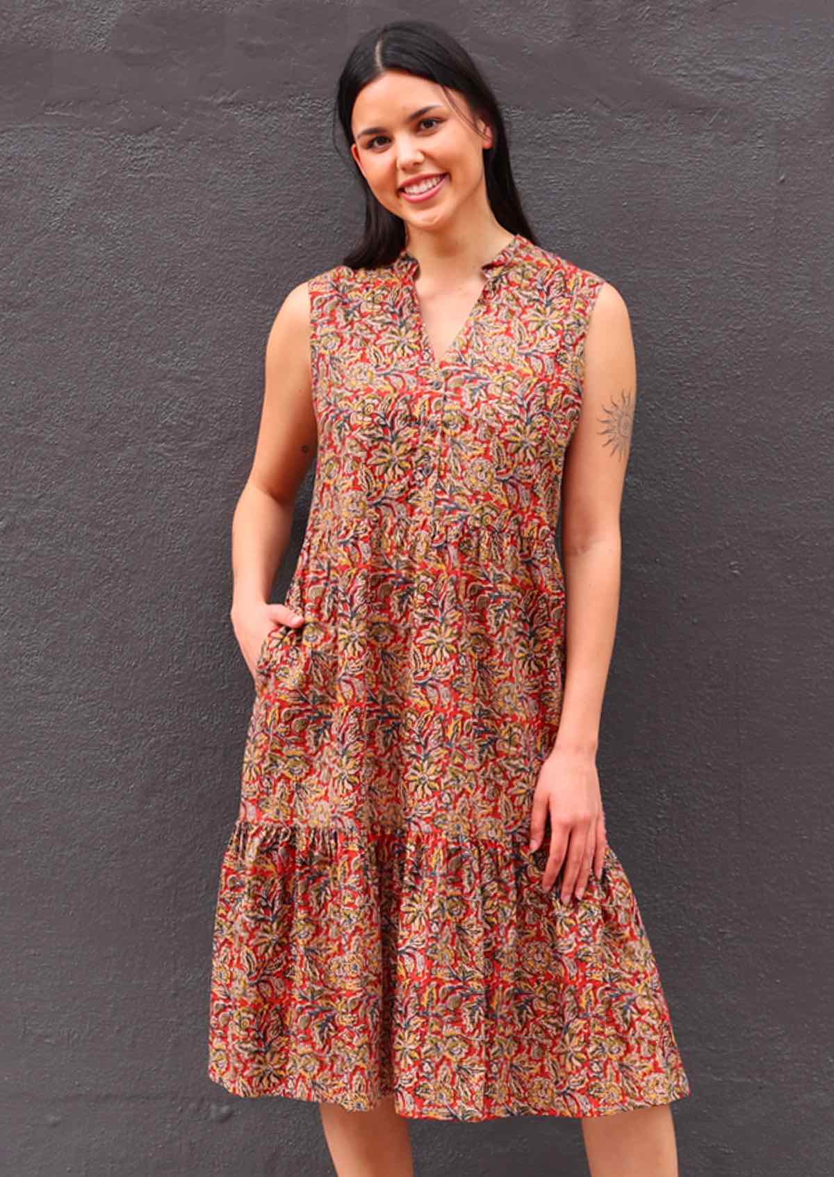 Ember Midi Dress Wild Spice - Ysert