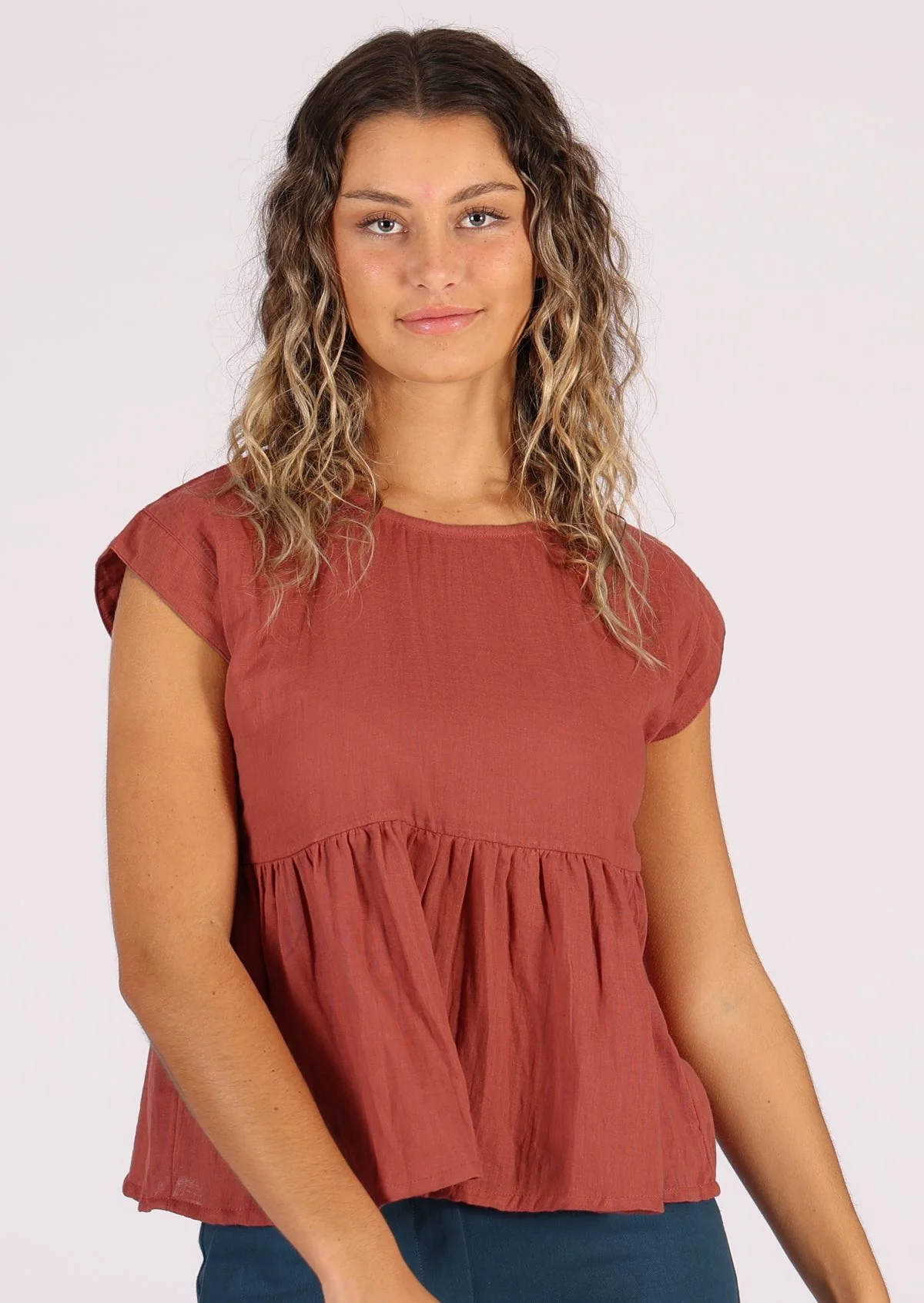 Cotton Thrills Top Marsala - Ysert