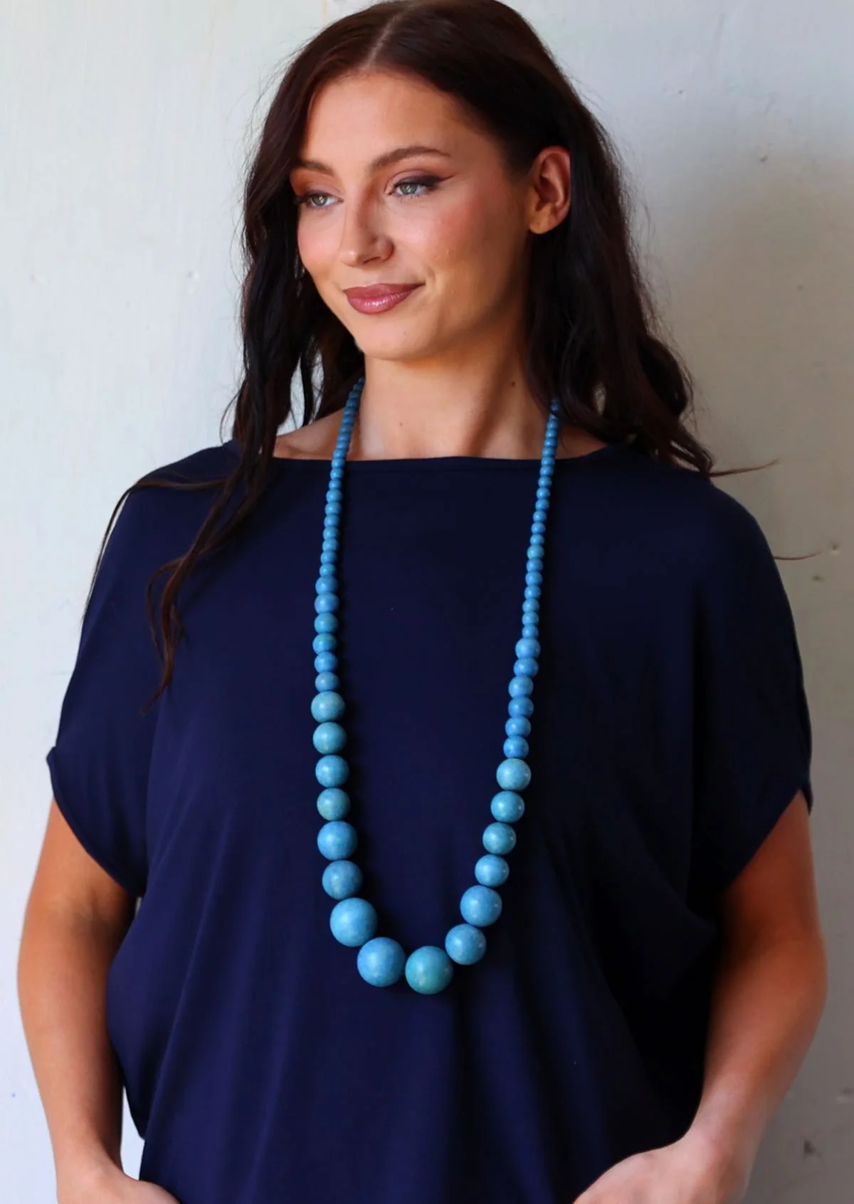 Mandy Necklace Denim Blue - Ysert