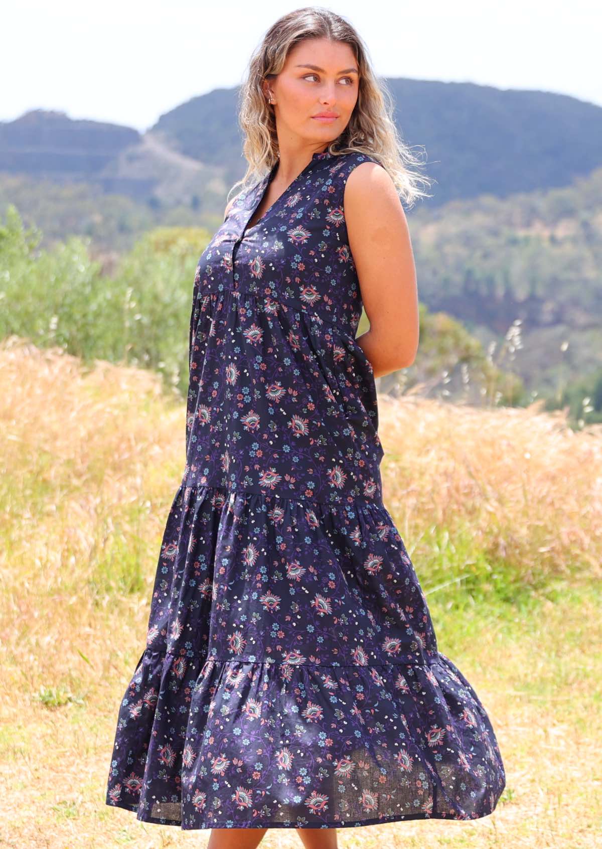 Boho Tiered Maxi Dress Eventide - Ysert