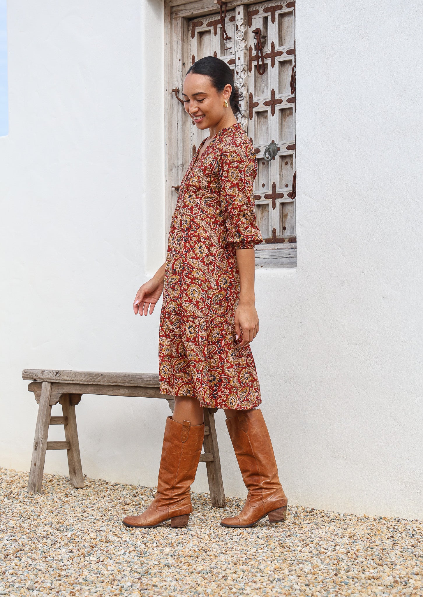 Tiered Midi Dress Mayur - Ysert