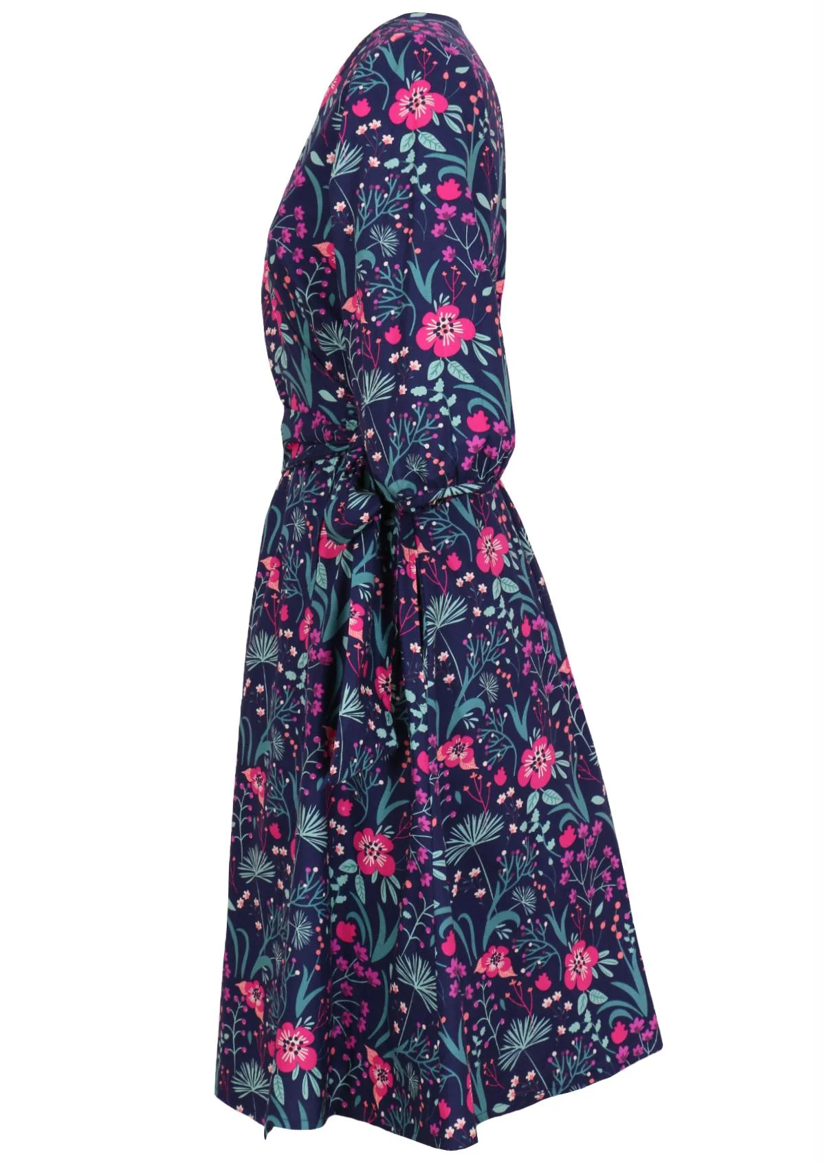 Ella Wrap Dress Dianthus - Ysert