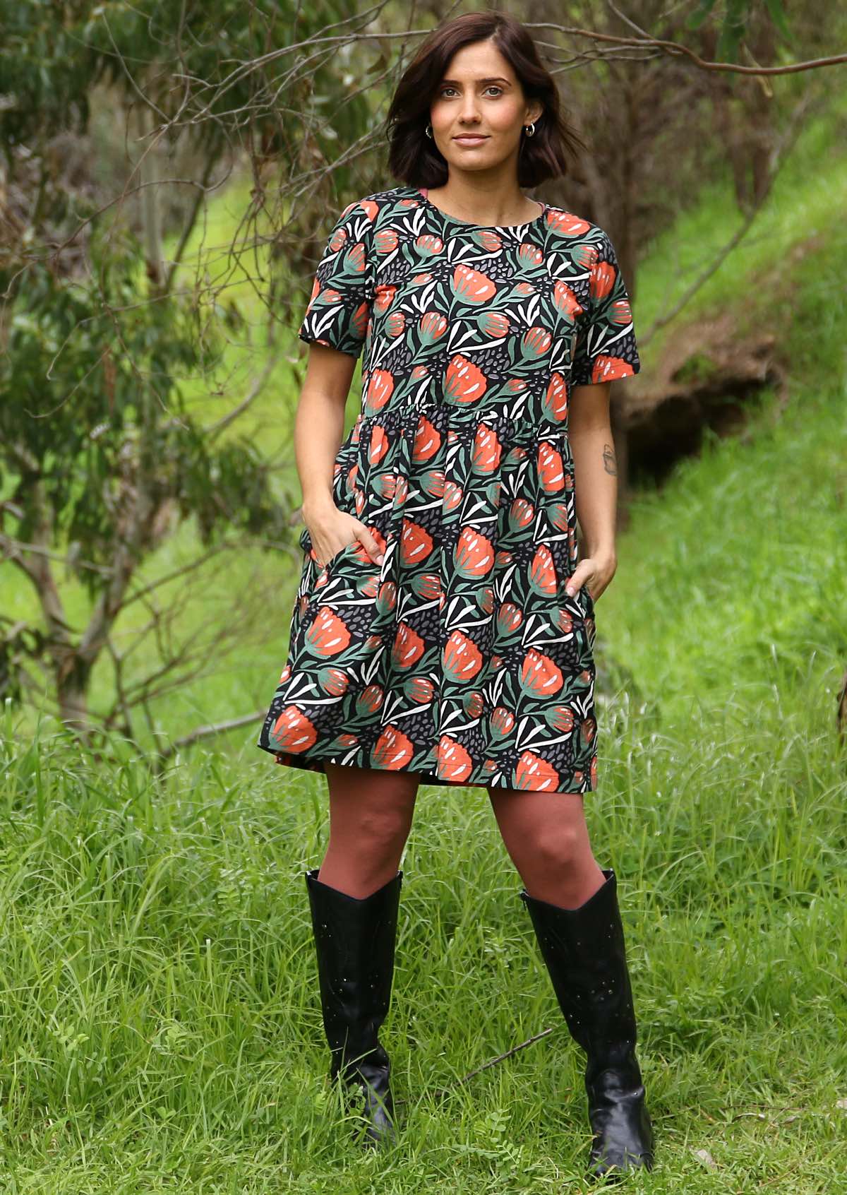 Mabel Dress Botany - Ysert