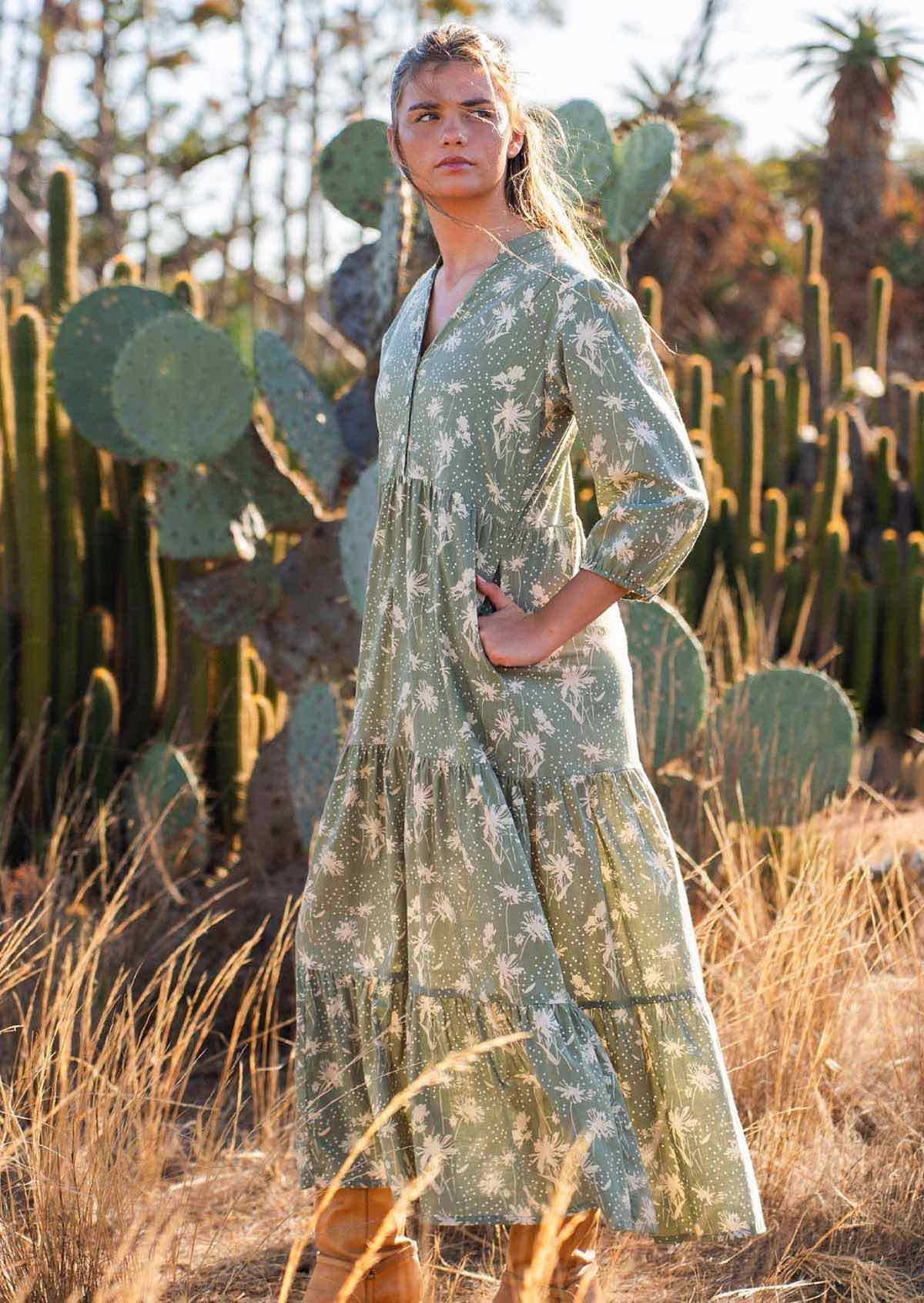Cascade Tiered Maxi Dress - Ysert