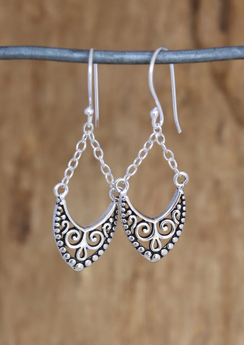 Dreamy Dangles Silver Earrings - Ysert