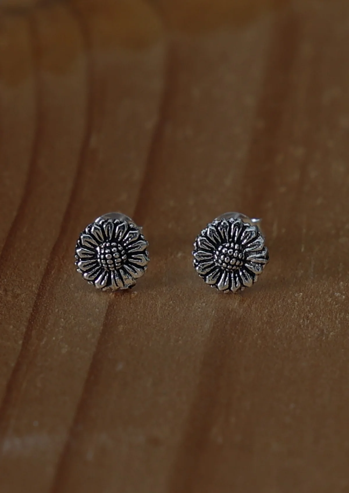 Radiant Sunflower Silver Studs - Ysert
