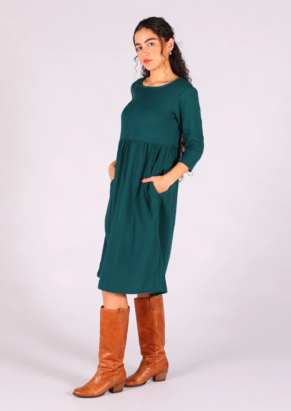 Zoey Dress Deep Teal - Ysert