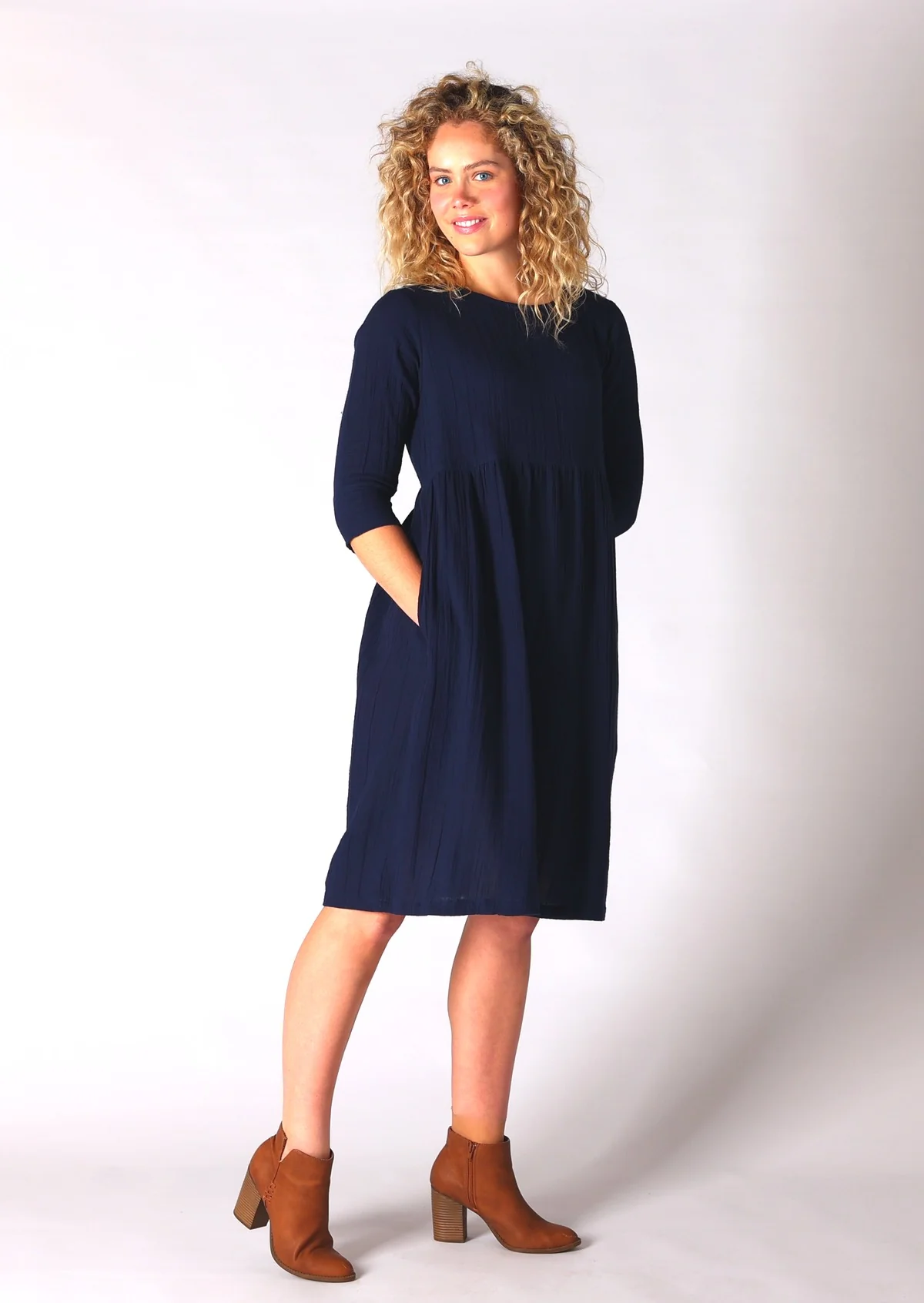 Zoey Dress Ocean Cavern - Ysert