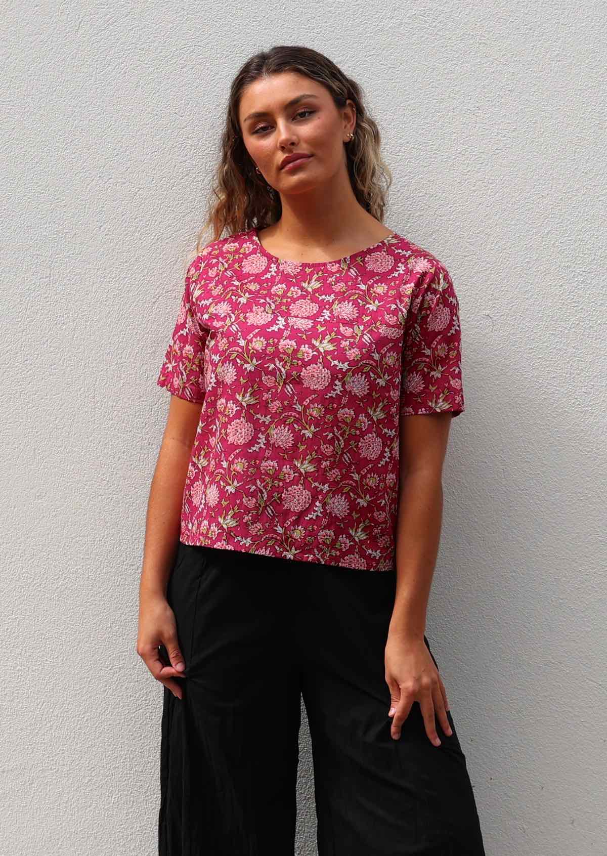 Neesha Top Cranberry - Ysert
