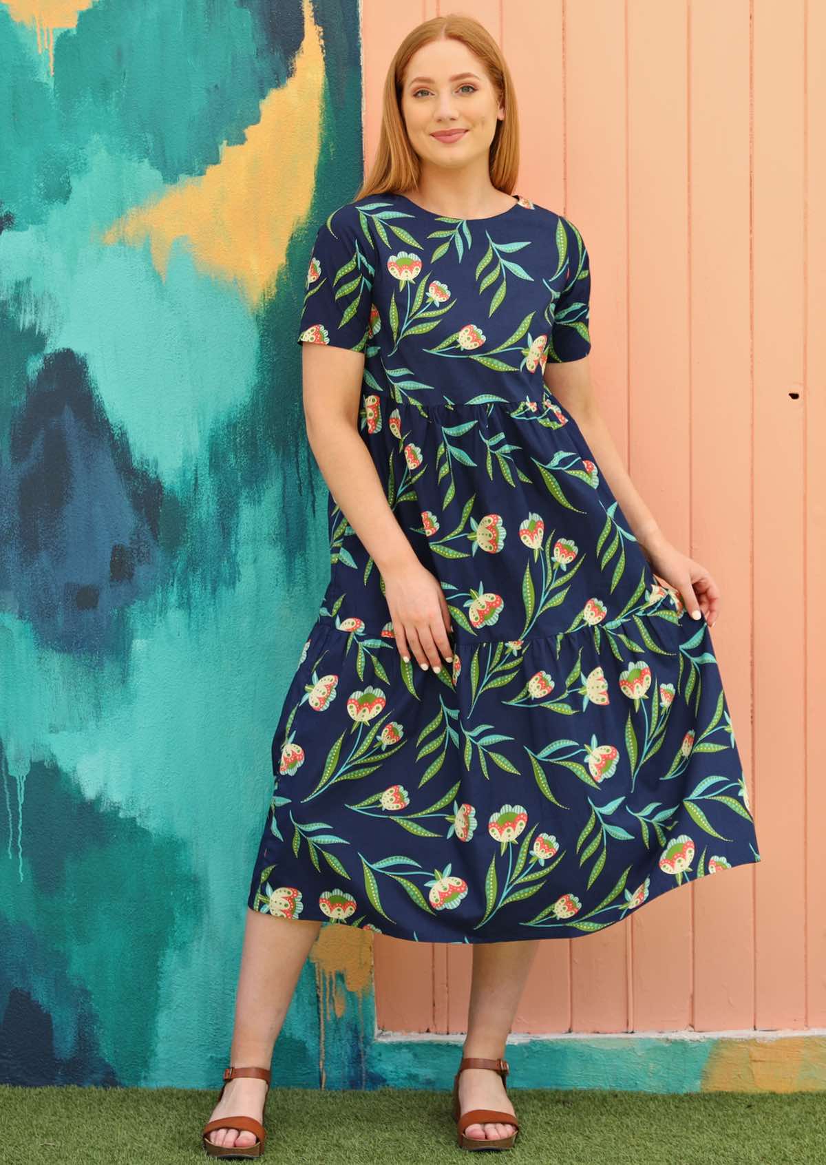 Claudia Dress Midnight Reverie - Ysert