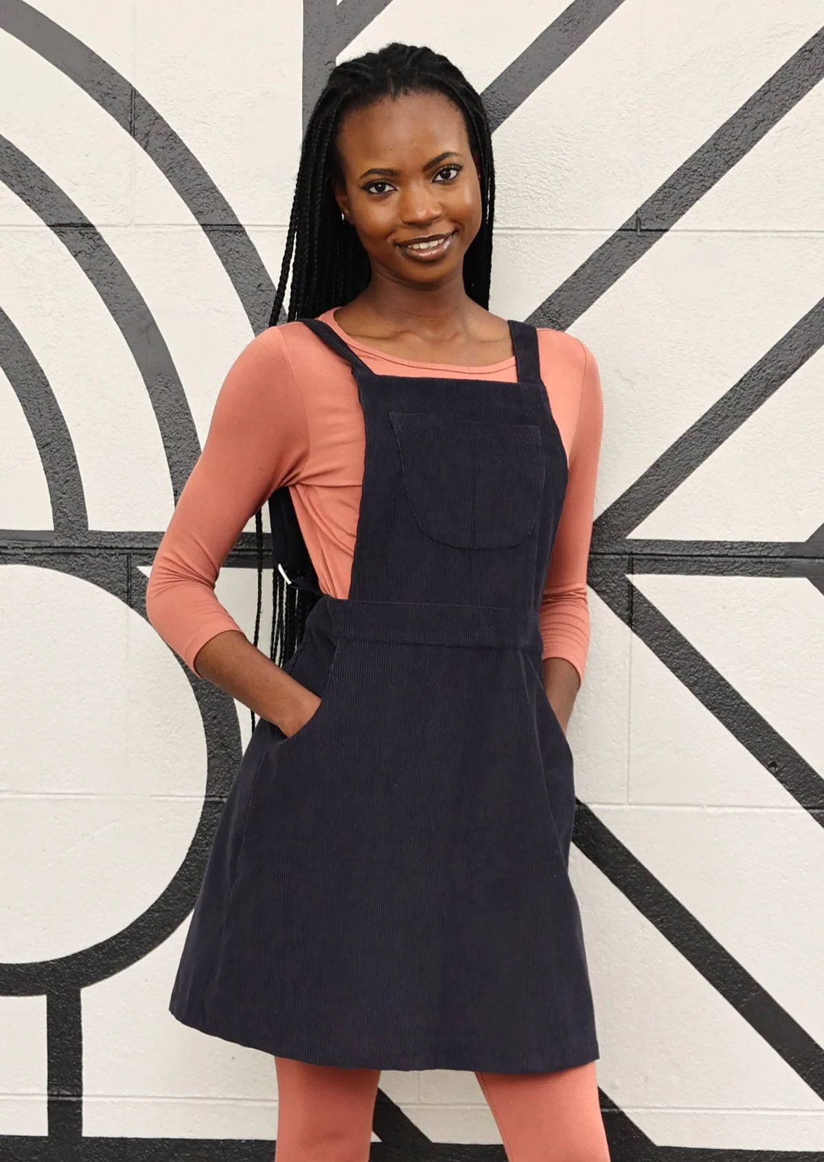 Corduroy Pinafore Outer Space - Ysert