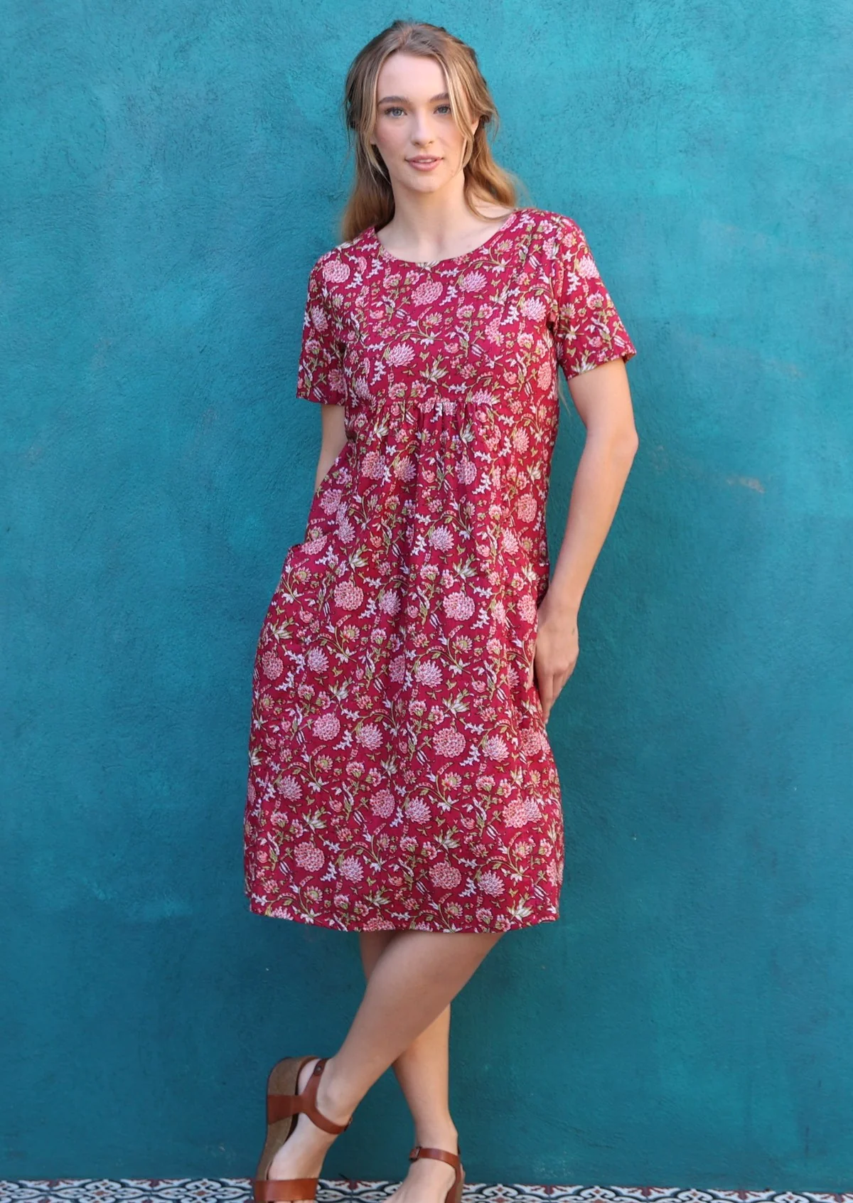 Frankie Dress Cranberry - Ysert