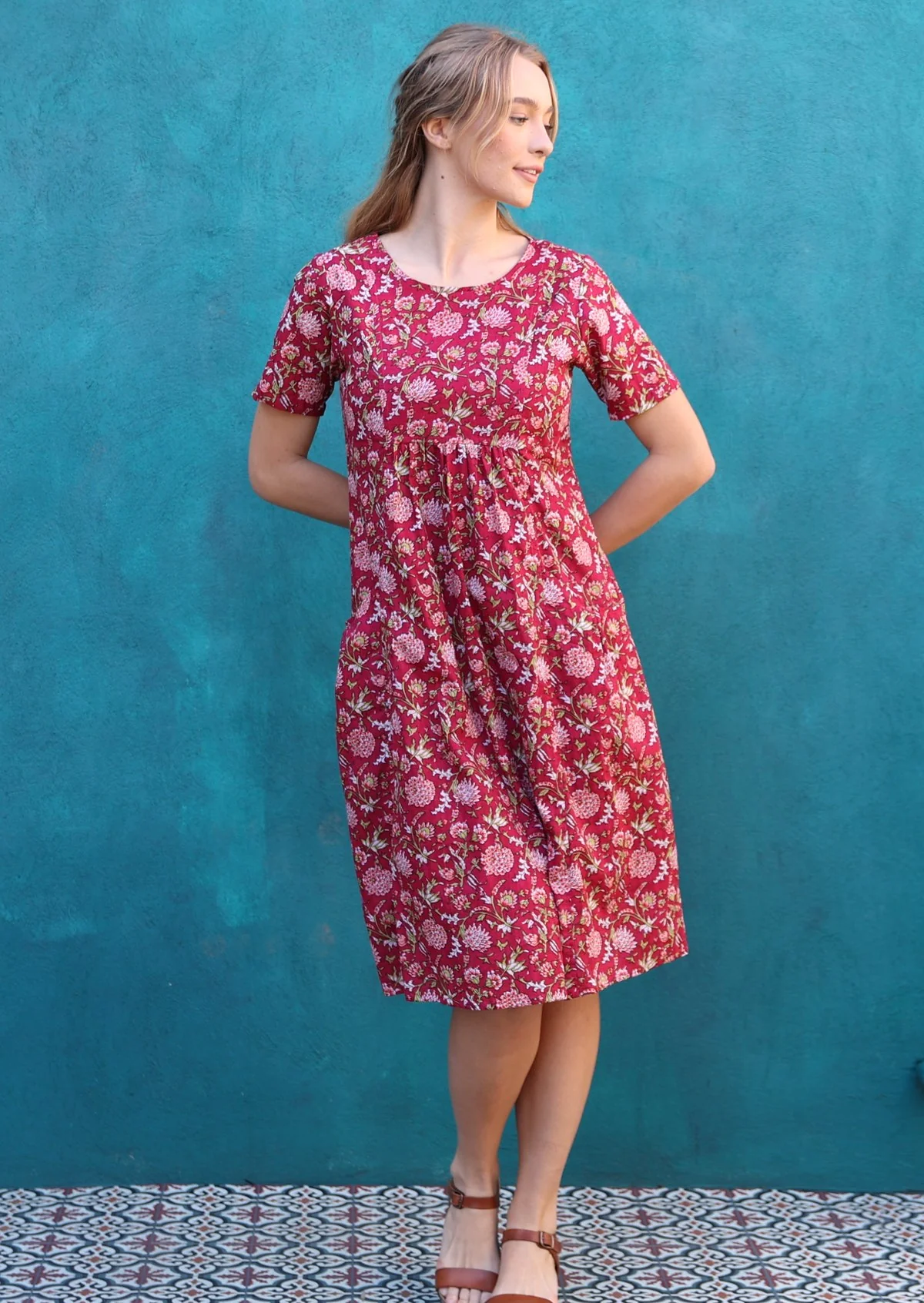 Frankie Dress Cranberry - Ysert