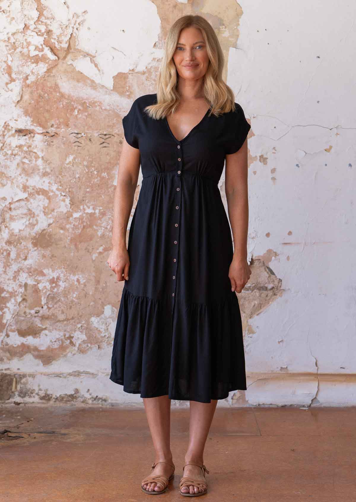 Rita Dress Black - Ysert