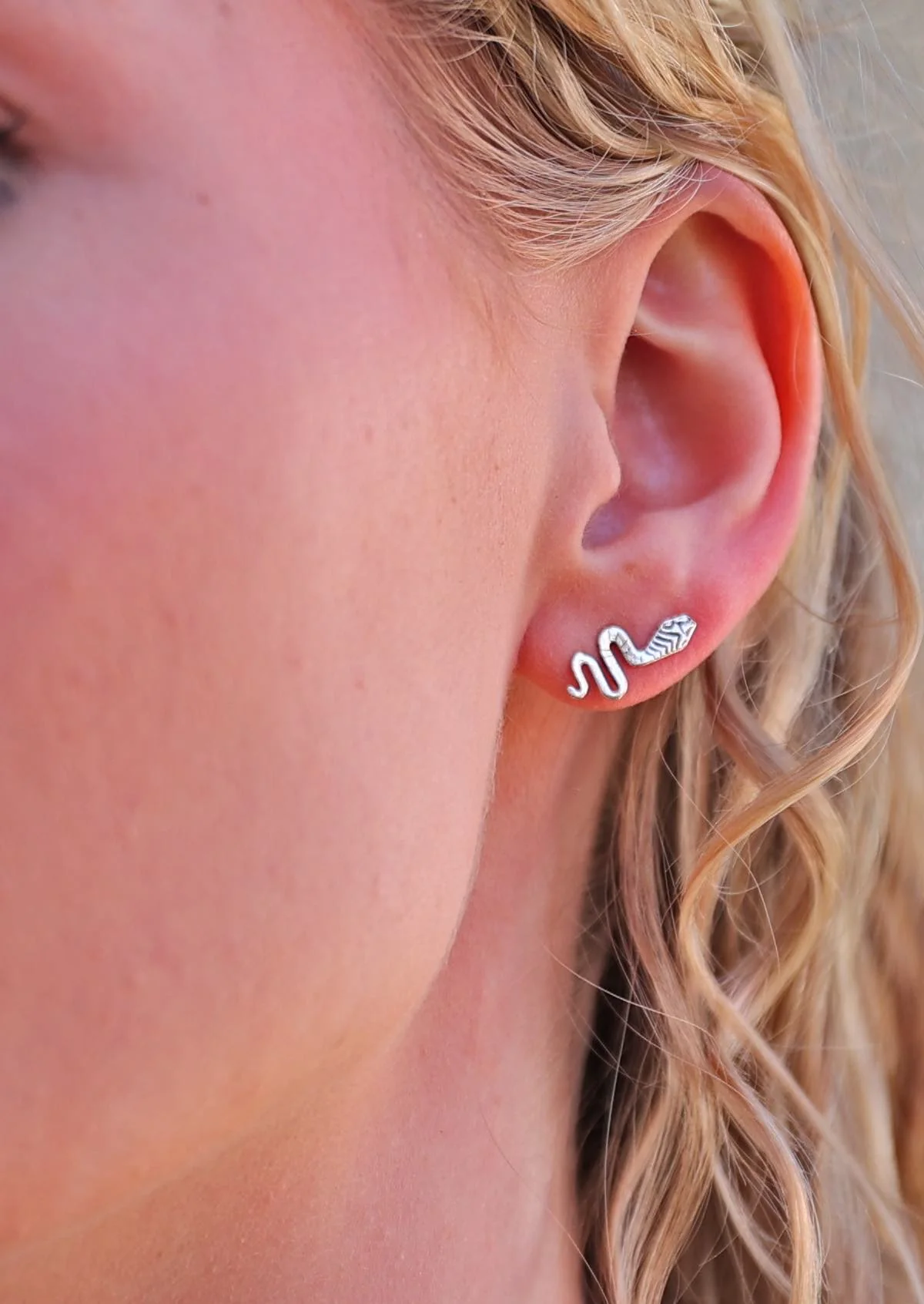 Silver Snake Studs - Ysert
