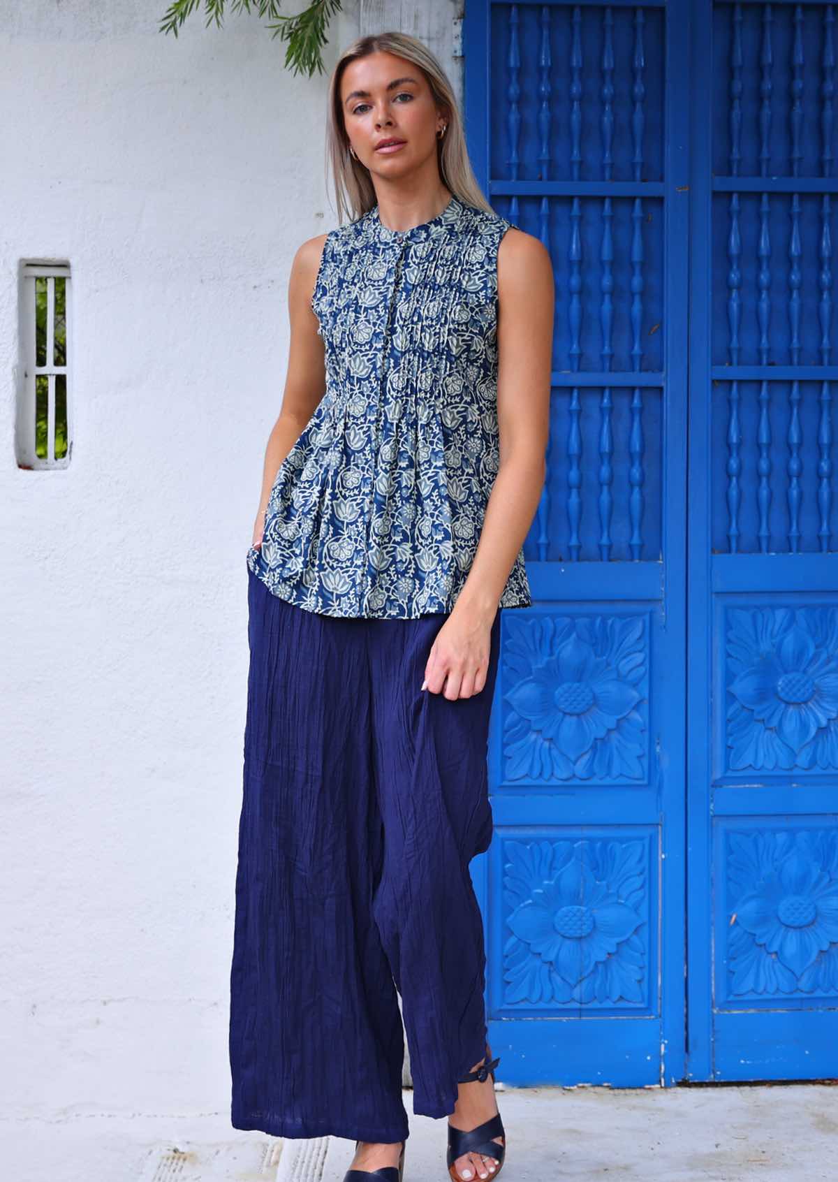 Camille Top Indigo - Ysert