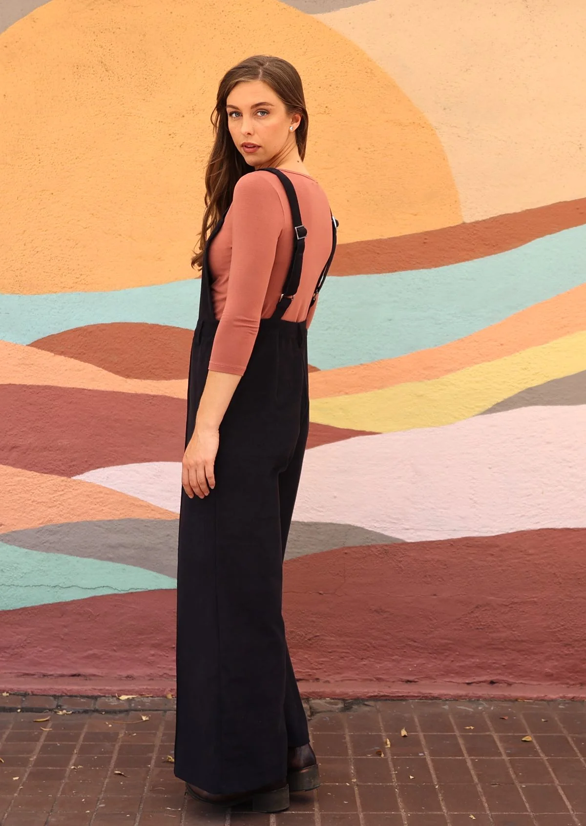 Corduroy Overalls Outer Space Grey - Ysert