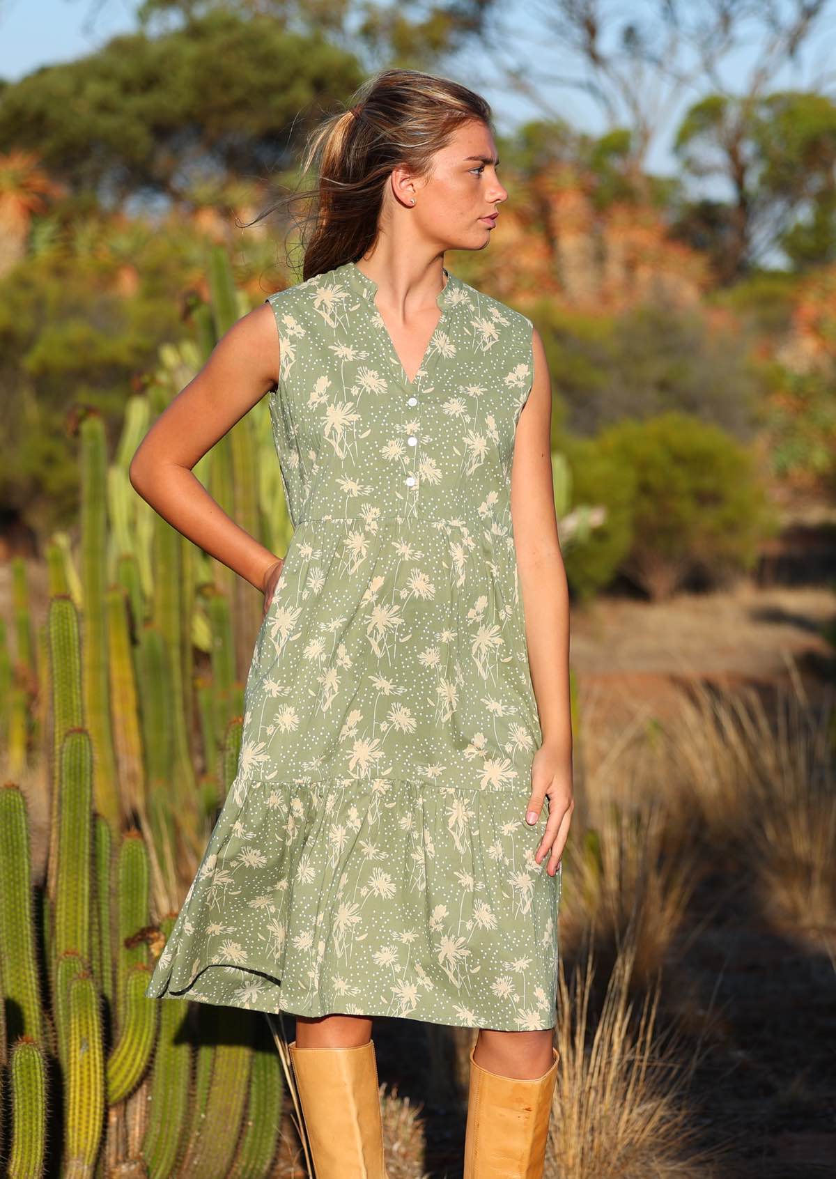 Ember Midi Dress Cascade - Ysert