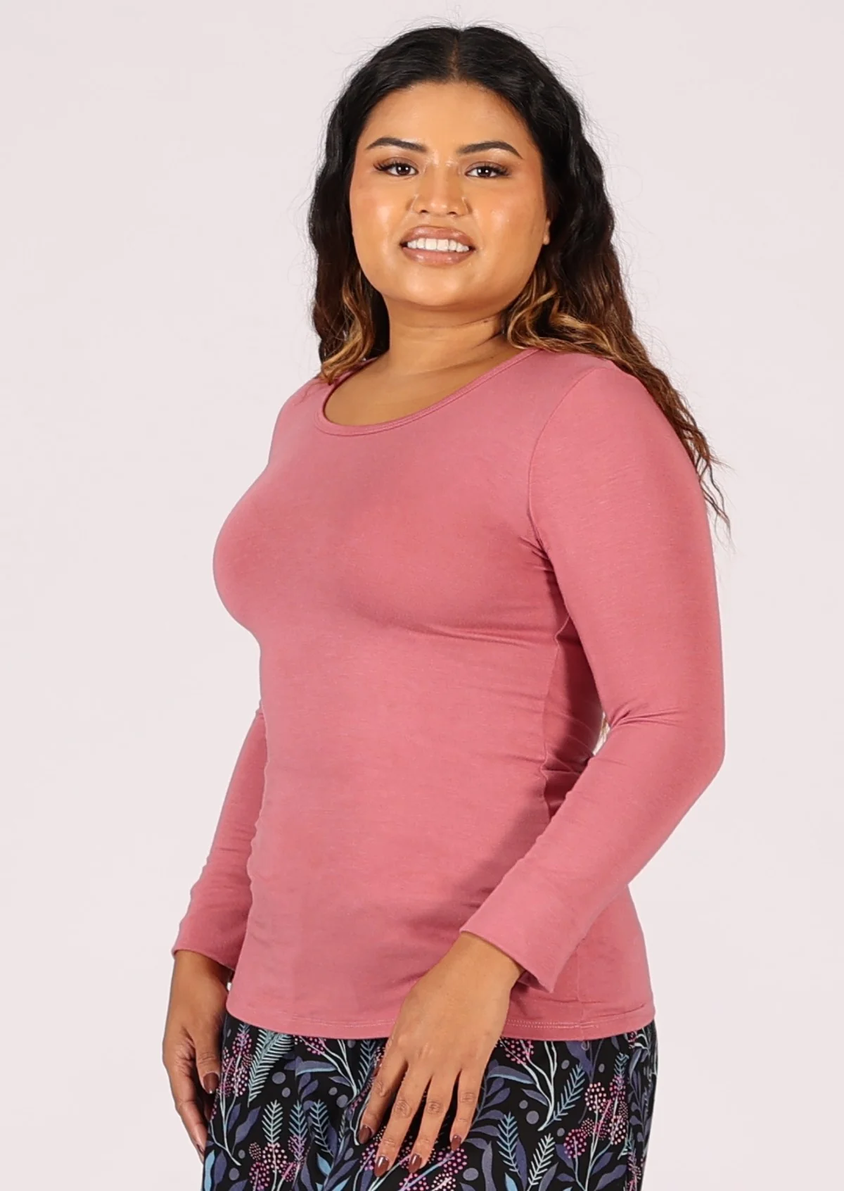 Round Neck Top Pink - Ysert