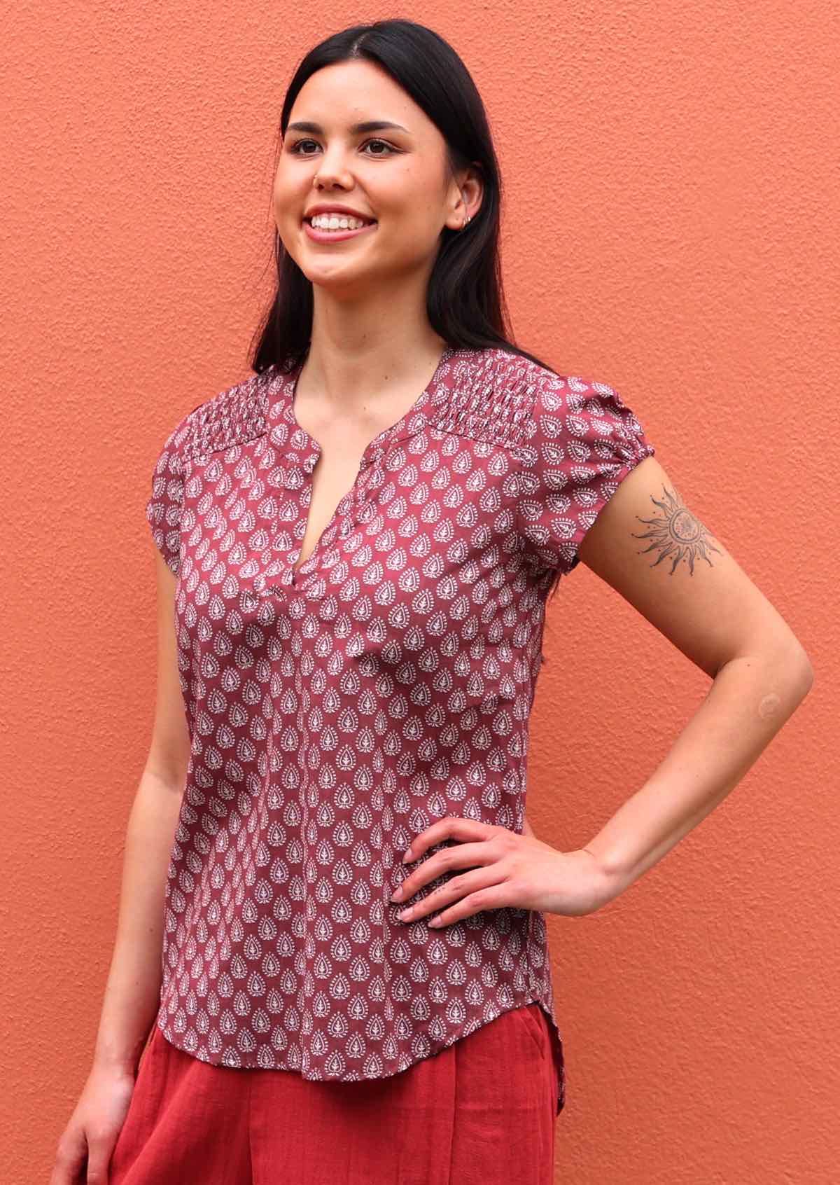 Sky Blouse Henna - Ysert