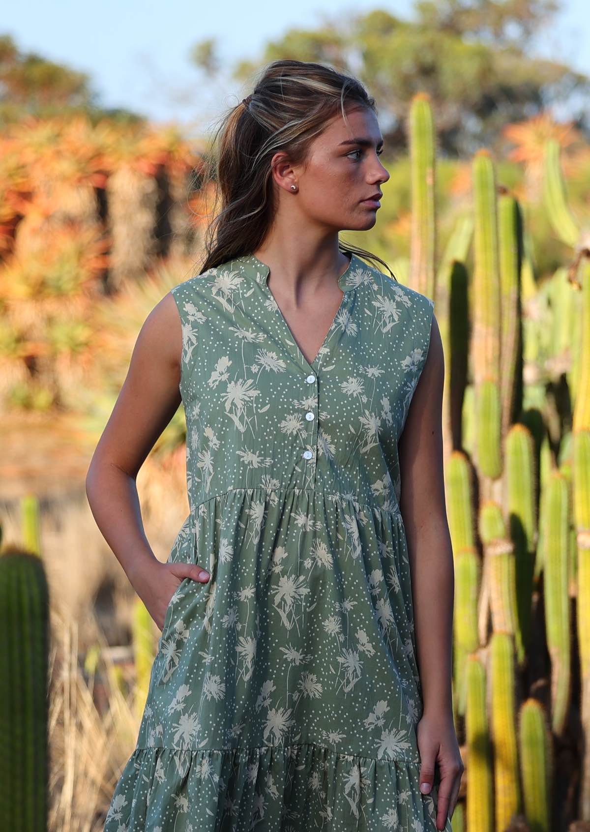 Ember Midi Dress Cascade - Ysert