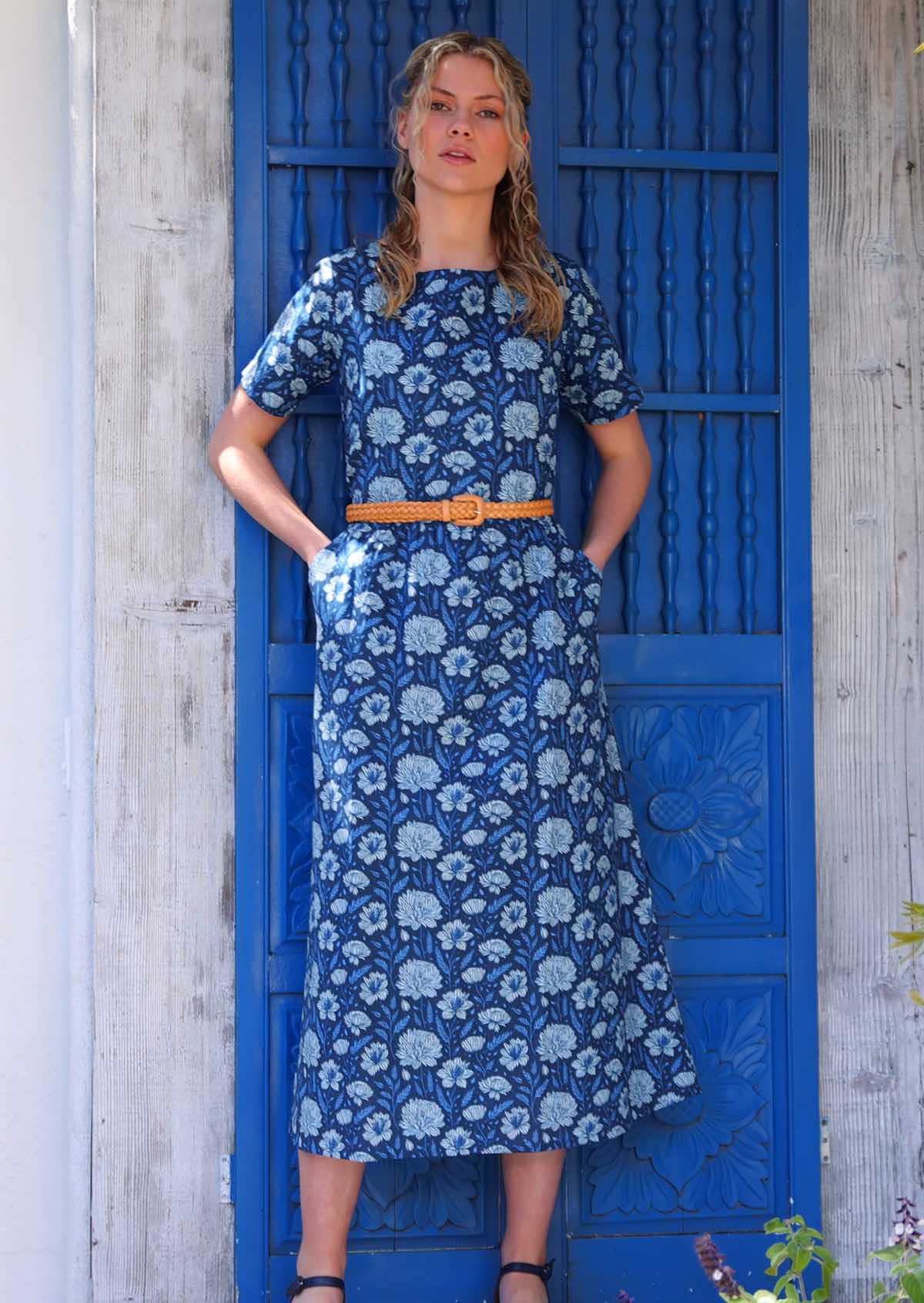August Dress Blue Meadow - Ysert