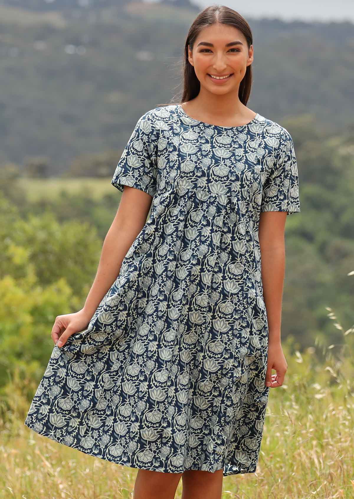 Frankie Dress Indigo - Ysert