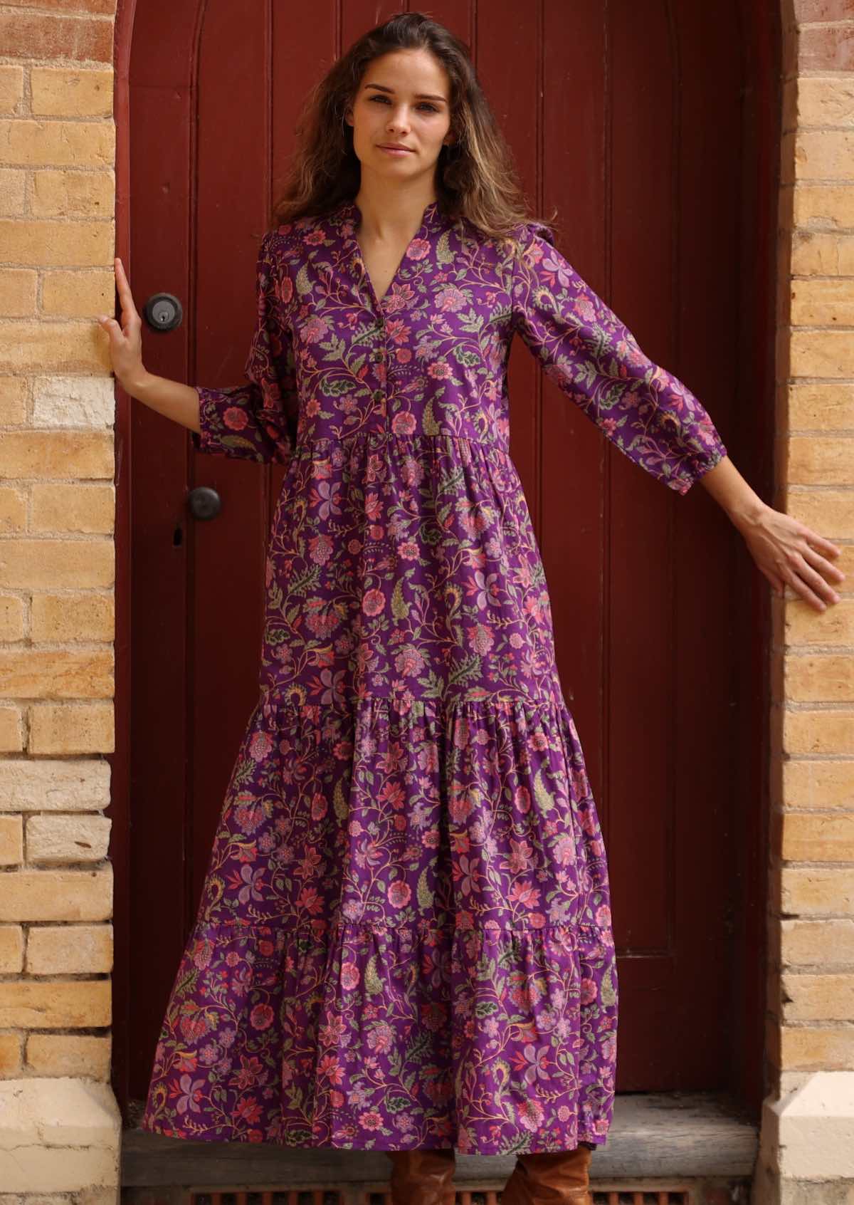 Amethyst Tiered Maxi Dress - Ysert