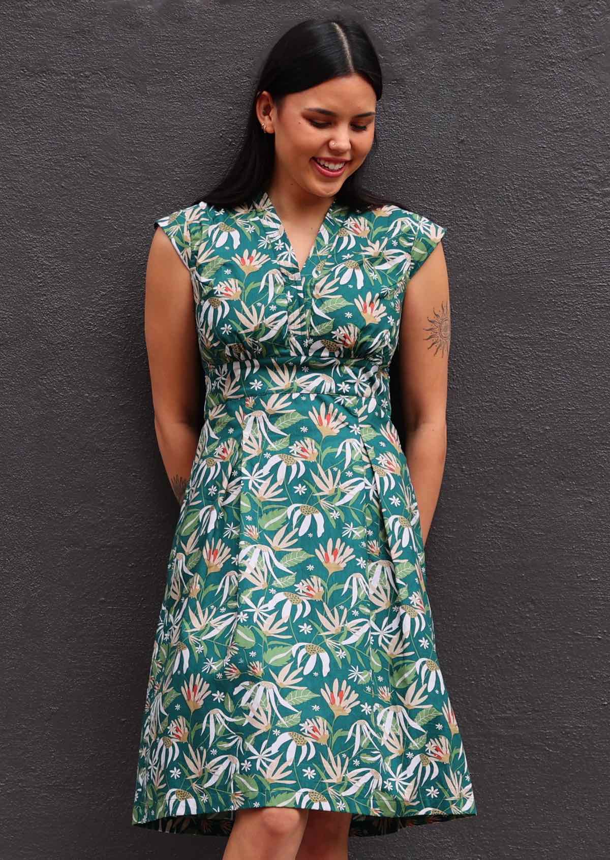 Billie Dress Flannel Flower - Ysert