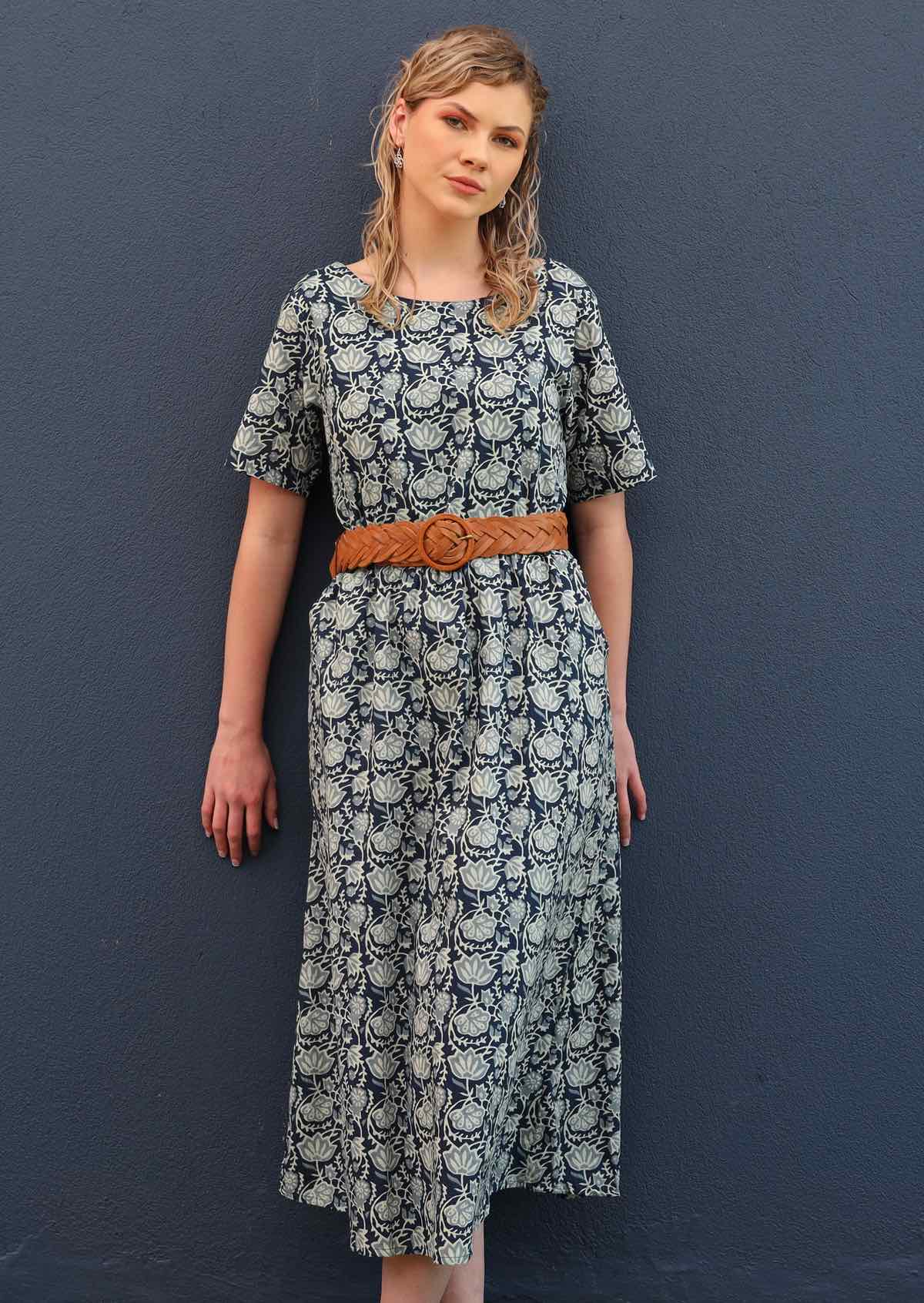 August Dress Indigo - Ysert