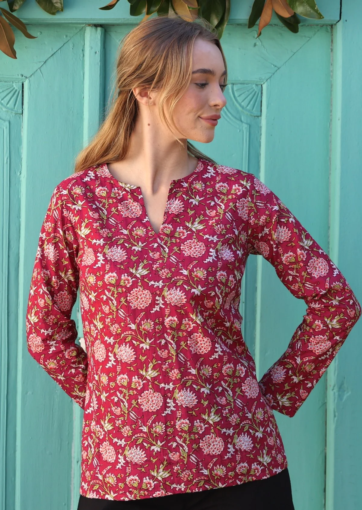 Sophia Blouse Cranberry - Ysert