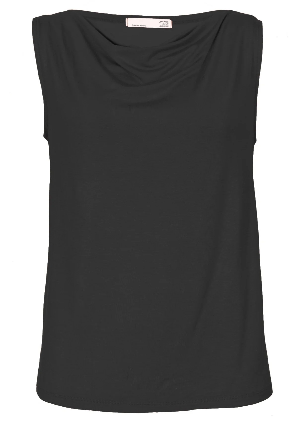 Cowl Neck Singlet Top Black - Ysert