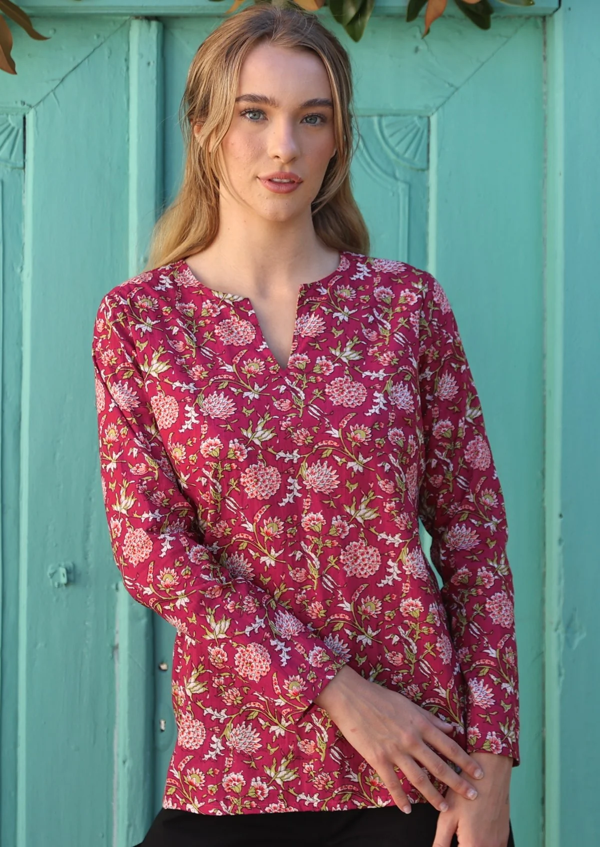 Sophia Blouse Cranberry - Ysert
