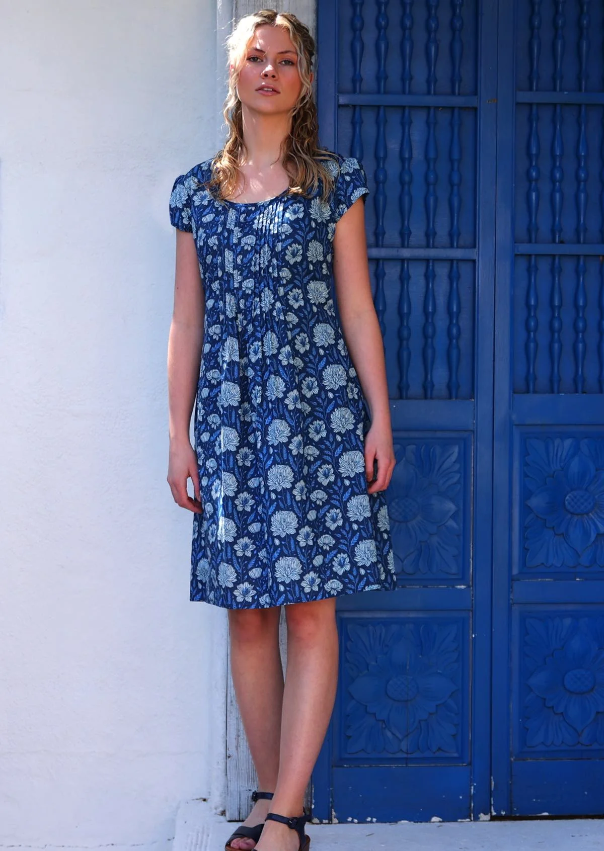 Tulsi Dress Blue Meadow - Ysert