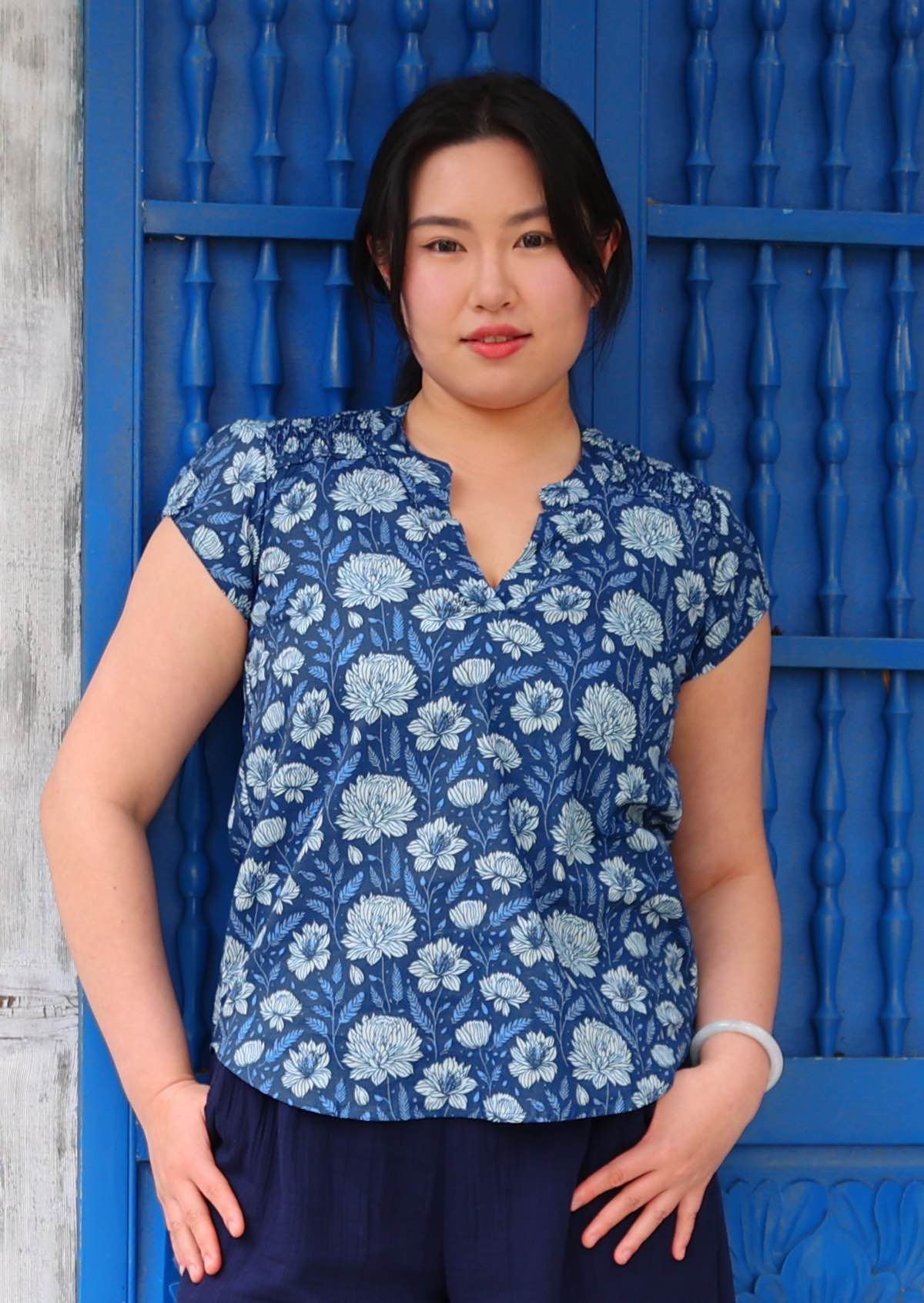 Sky Blouse Blue Meadow - Ysert