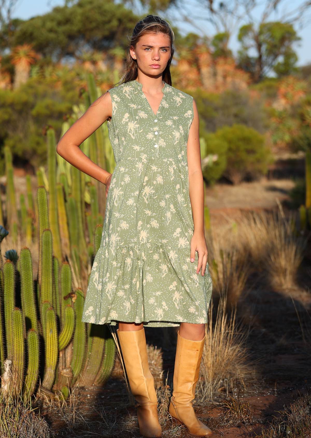 Ember Midi Dress Cascade - Ysert